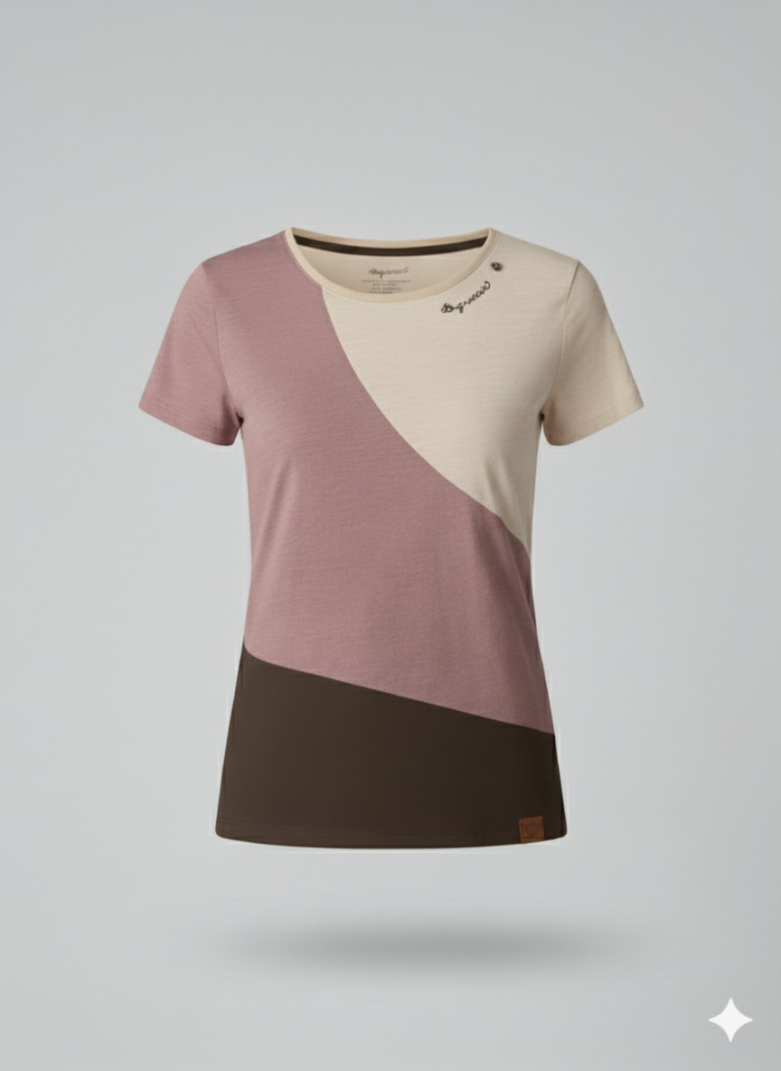 Ragwear Kurzarmshirt »MINT BLOCK O«, mit Logo-Patches an Saum und Ärmel