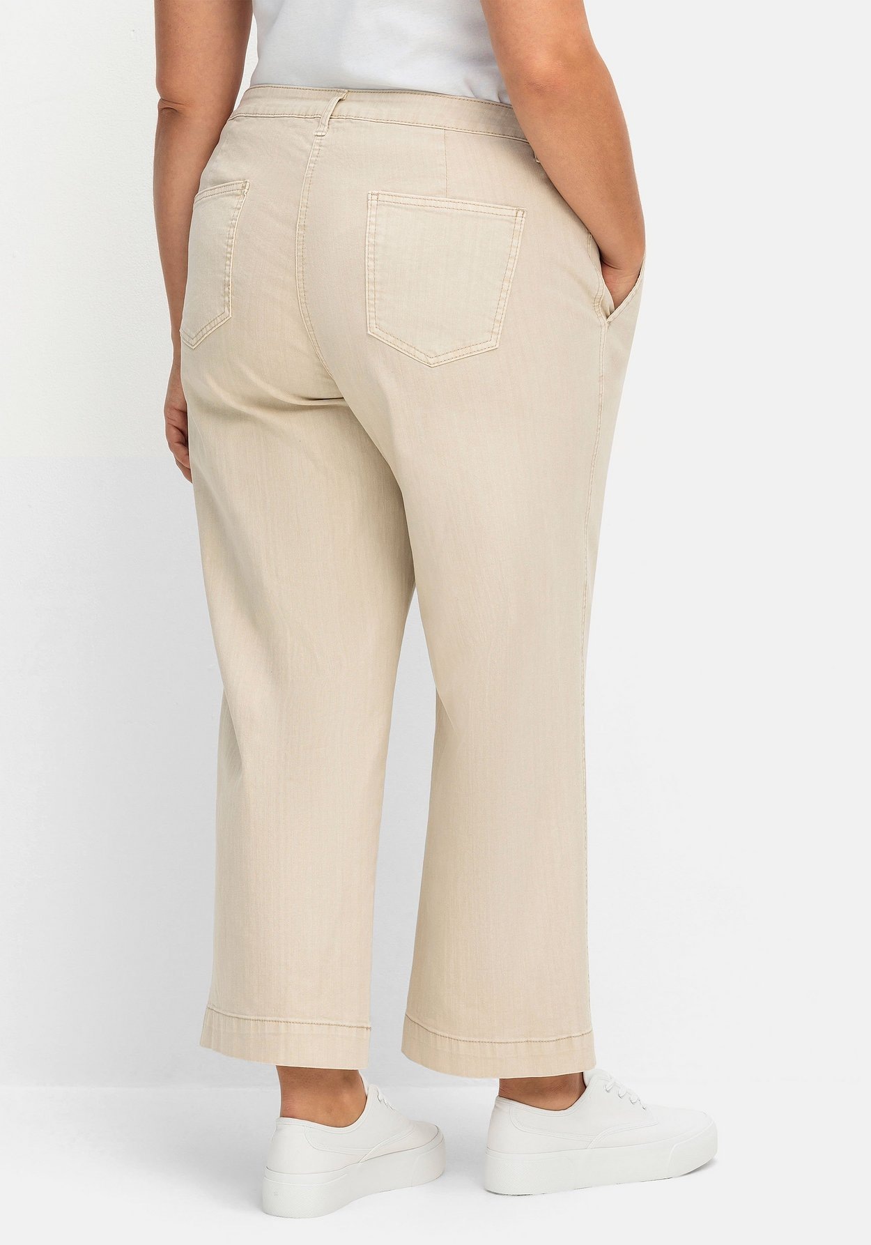 Sheego Culotte »Culotte aus weichem Twill, knöchellang«