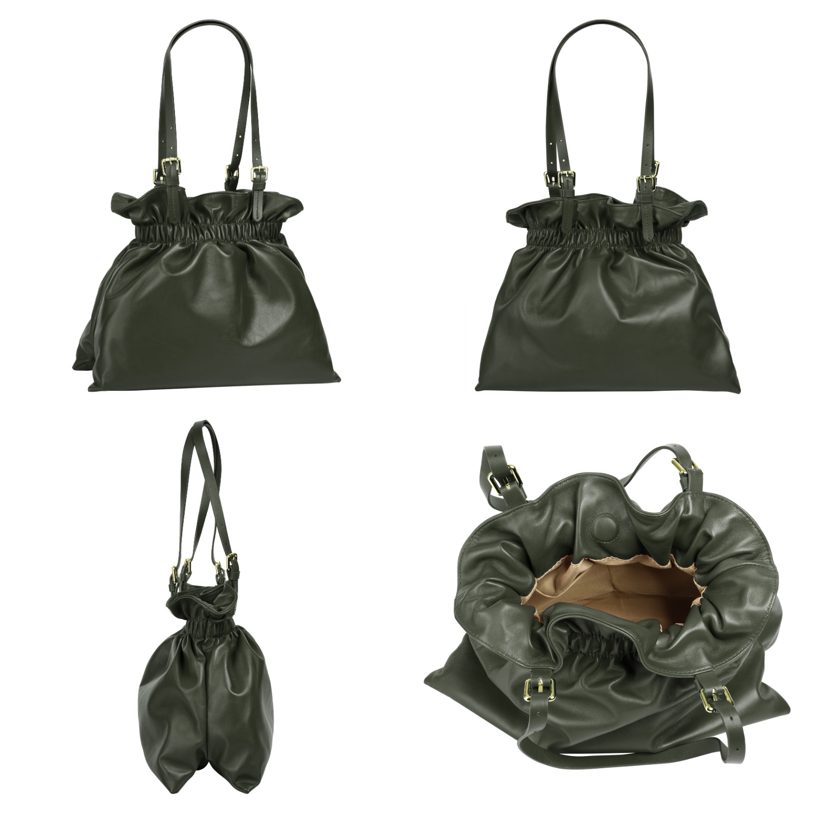 Samantha Look Shopper, echt Leder, Made in Italy