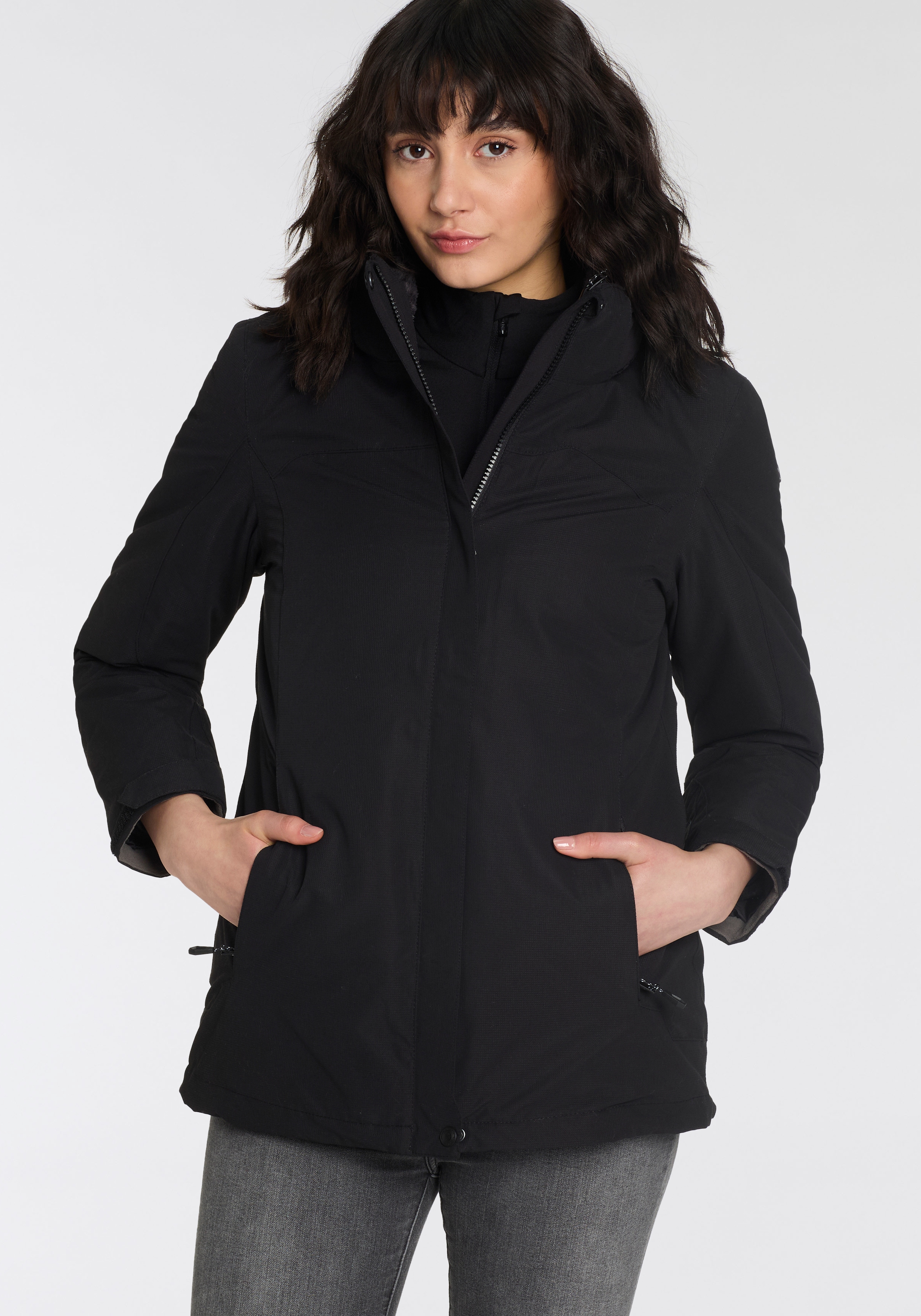 Killtec Damen 3-in-1-Funktionsjacke »KOW 303 WMN JCKT« Set in schwarz, Größe 46