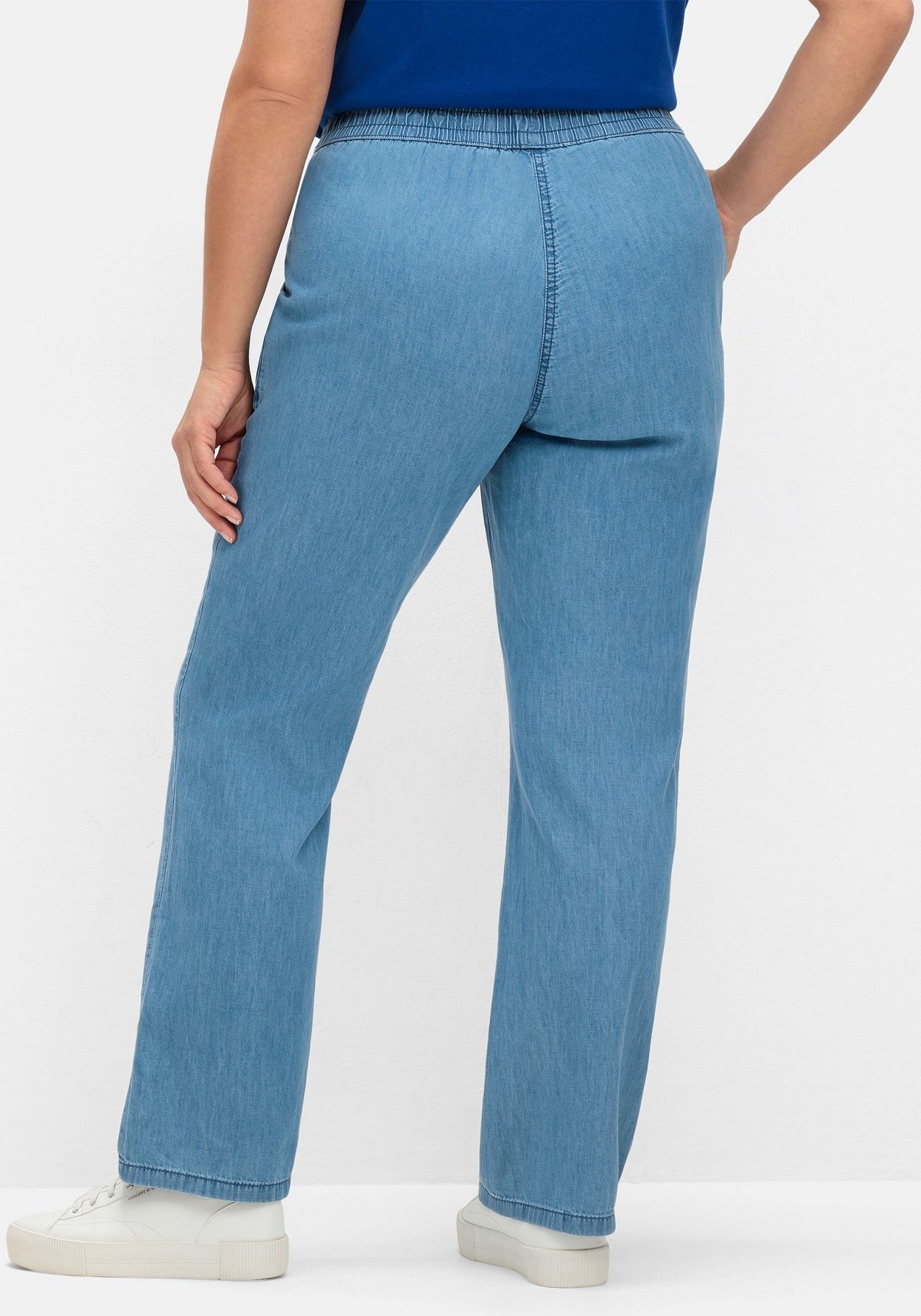 Sheego Schlupfjeans »Jeans mit gesmoktem Rundum-Dehnbund«