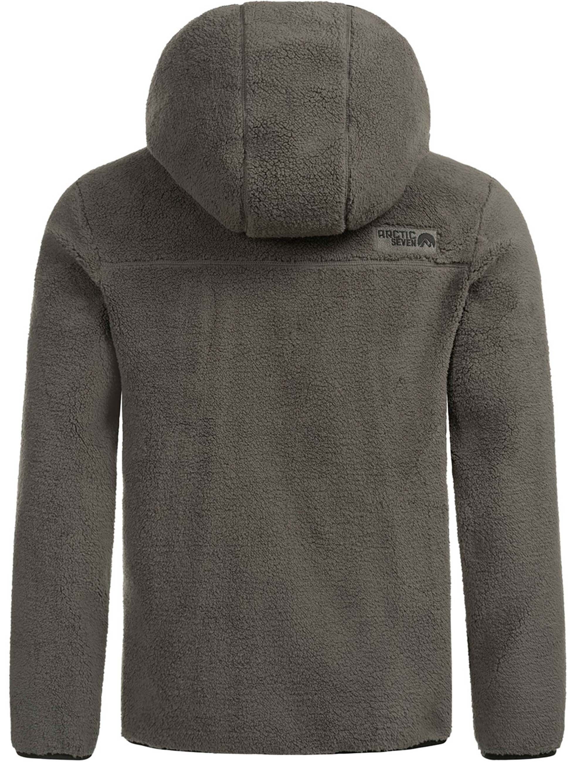 Arctic Seven Fleecejacke »Arctic Seven Herren Sherpa Fleecejacke mit Kapuze AS413«