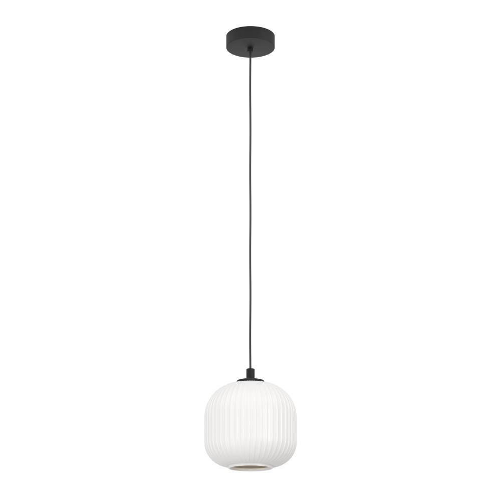 EGLO Hängeleuchte »MANTUNALLE Pendellampe, Stahl, Glas, IP20, E27, Esstischlampe, Lampe«, 1 flammig, Leuchtmittel E27 | ohne Leuchtmittel, Elegante Hängelampe für Esszimmer, Küche oder Wohnzimmer