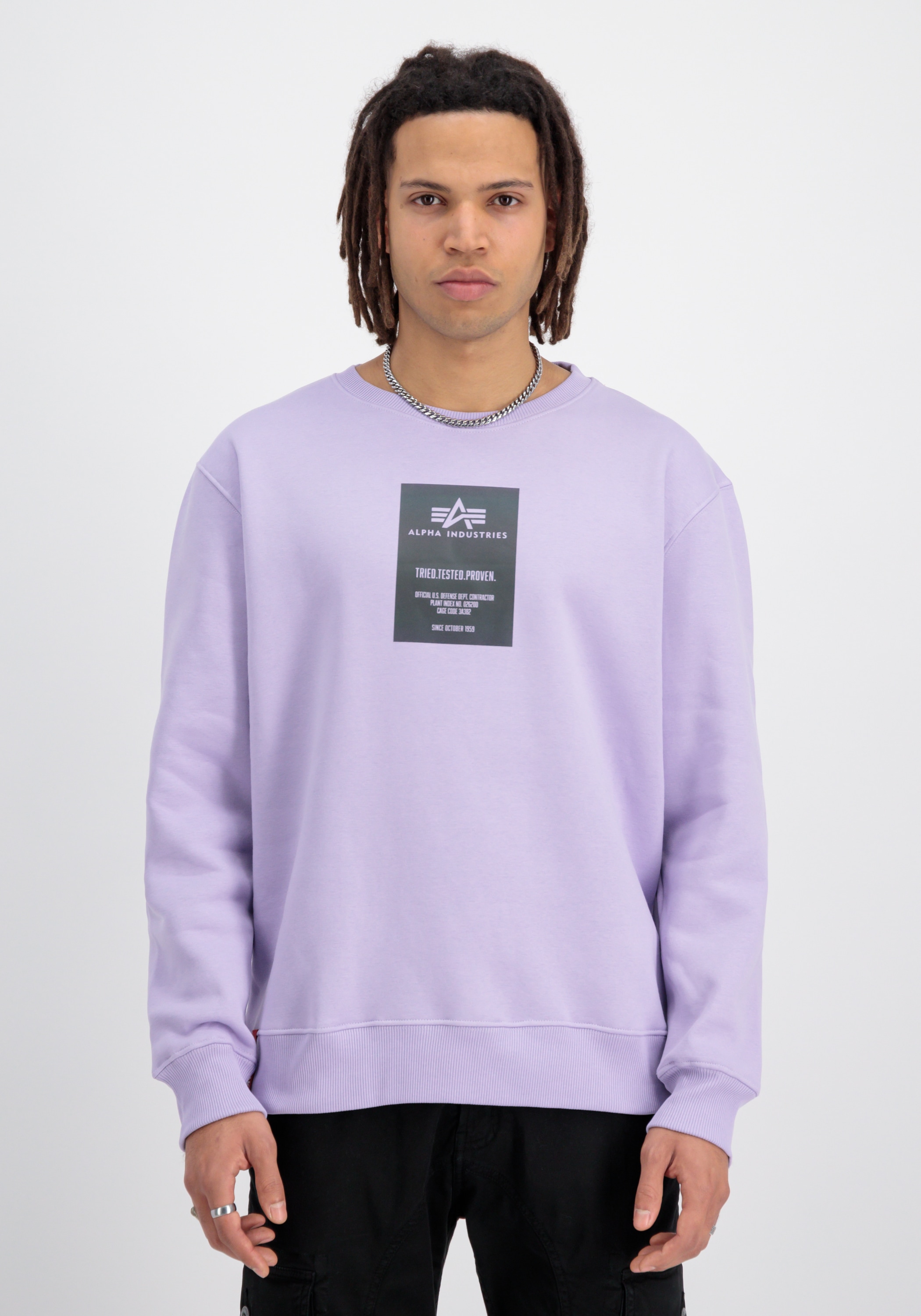 Alpha Industries Sweater »Alpha Industries Men - Sweatshirts Rainbow Refl. Label Sweater«