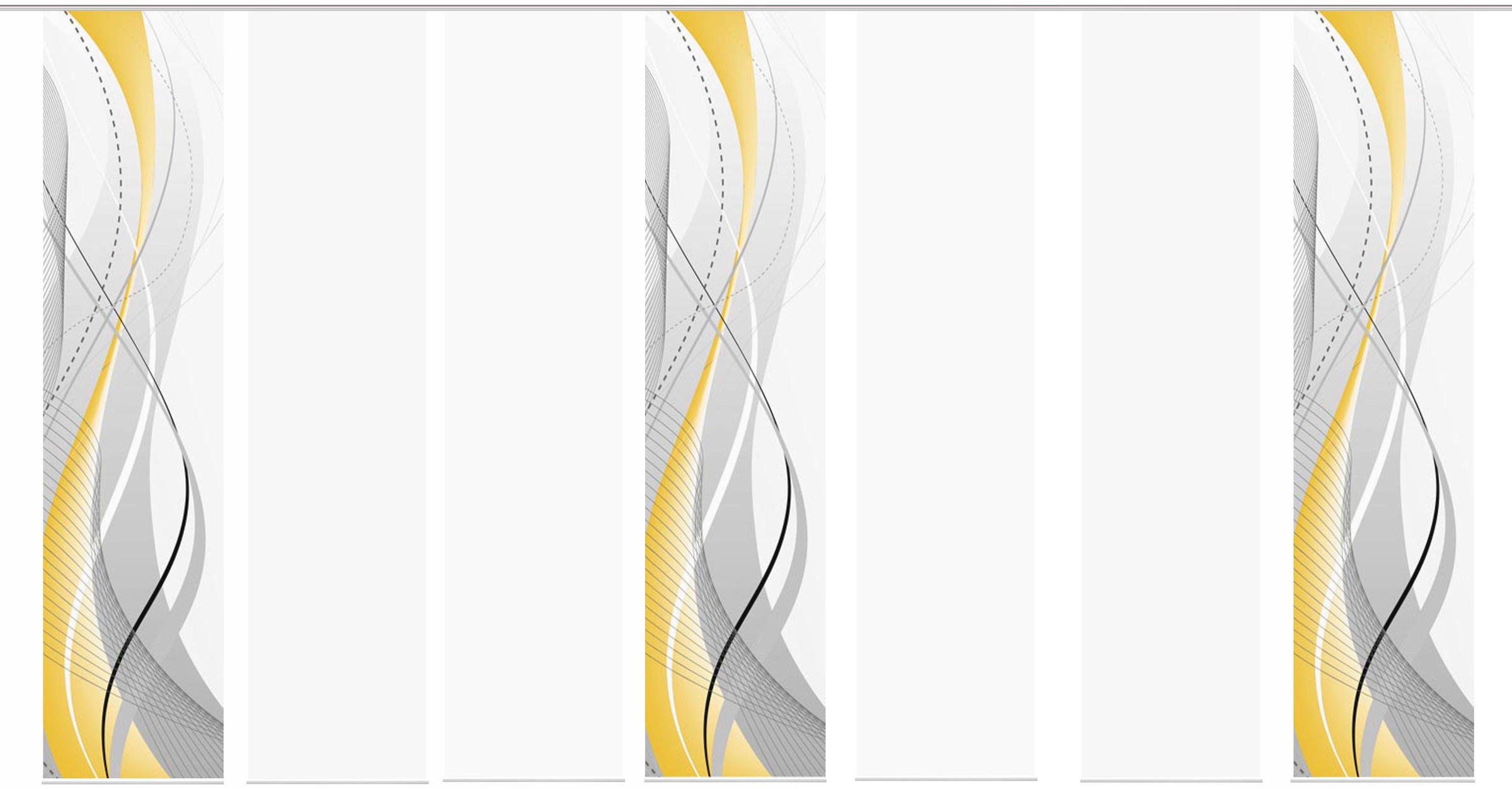 HOME WOHNIDEEN Schiebegardine »CARLISLE 7ER SET«, (7 St.), HxB: 245x60