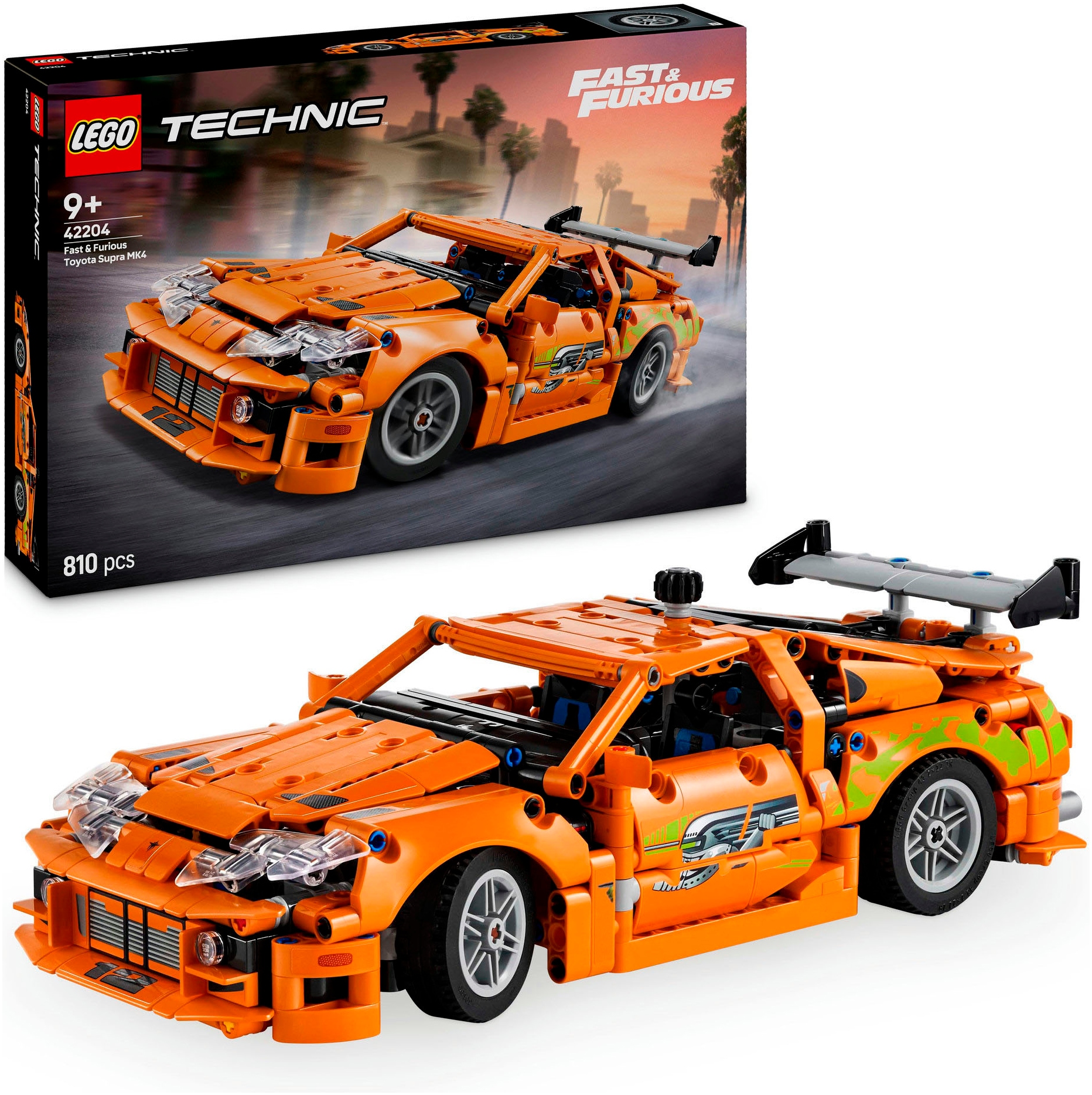 LEGO® Konstruktionsspielsteine »Fast and Furious Toyota Supra MK4 (42204), LEGO® Technic«,...