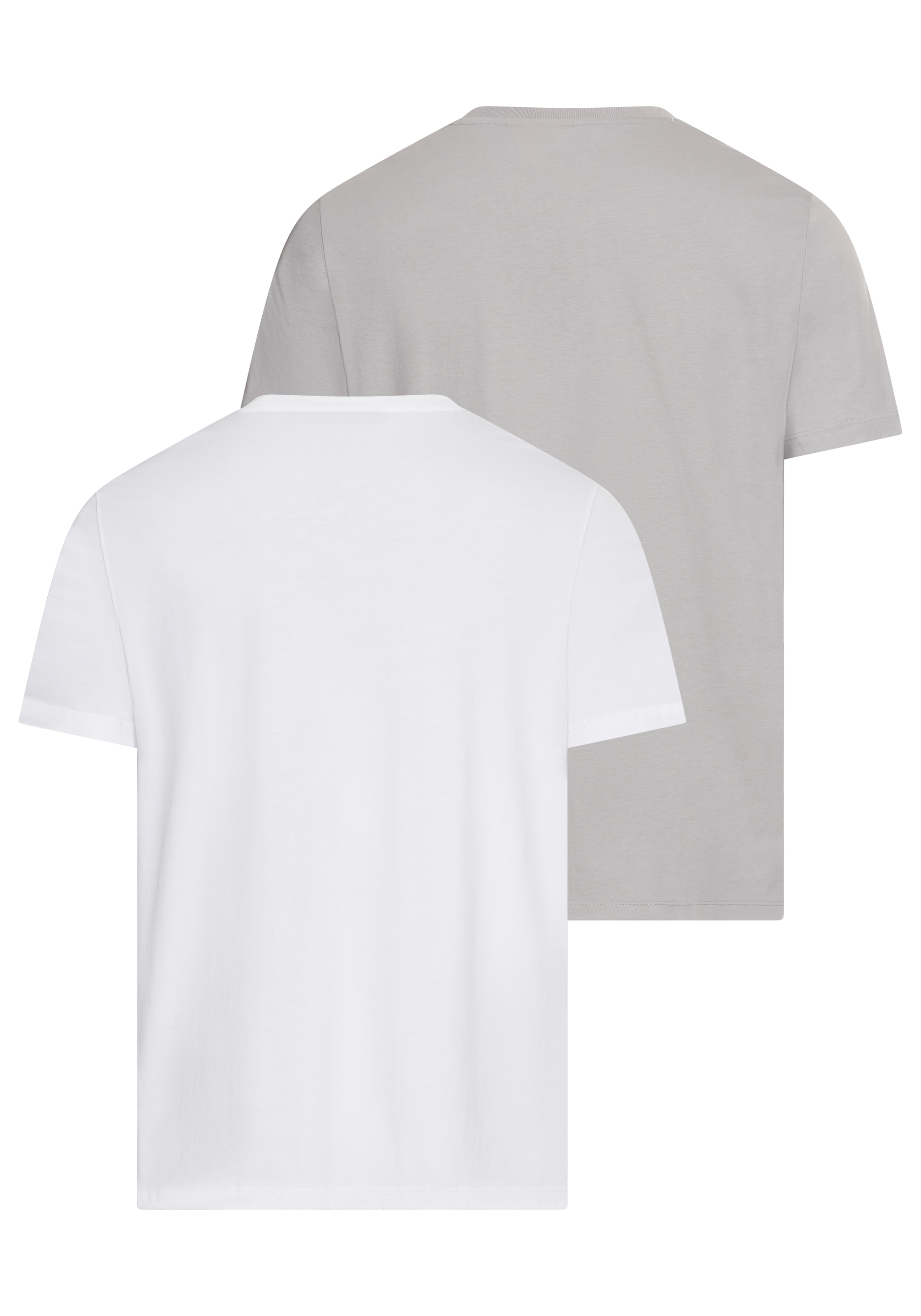 Calvin Klein Jeans T-Shirt »SS BADGE TEE 2 PACK«, (Packung, 2er-Pack), Mit Rundhalsausschnitt