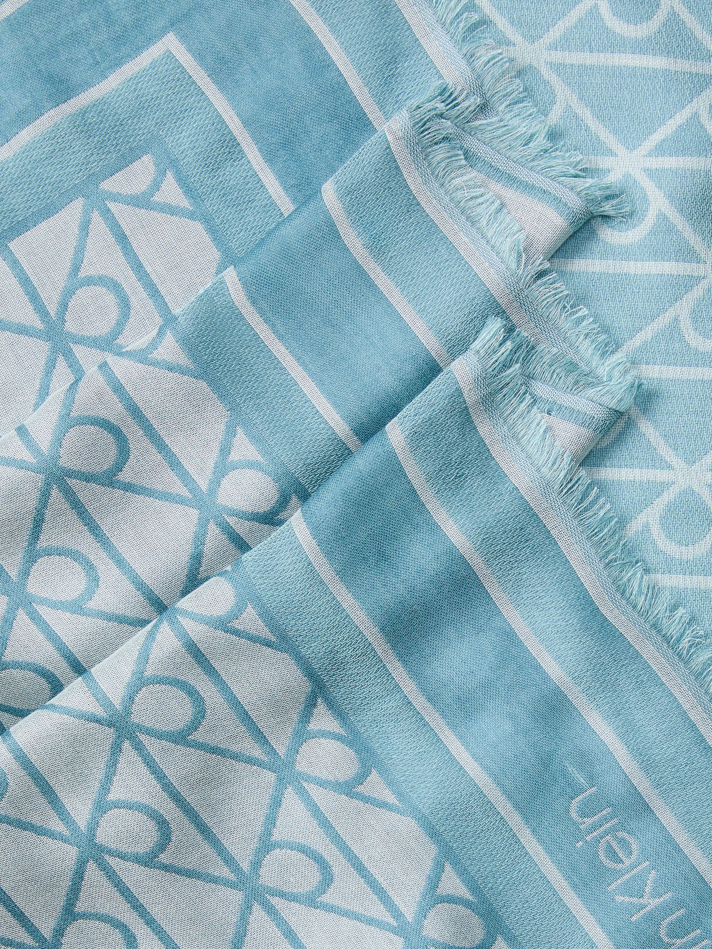 Calvin Klein Modetuch »EMBLEM AOP JACQUARD SQUARE SCARF« Mit Markenlabelmusterung