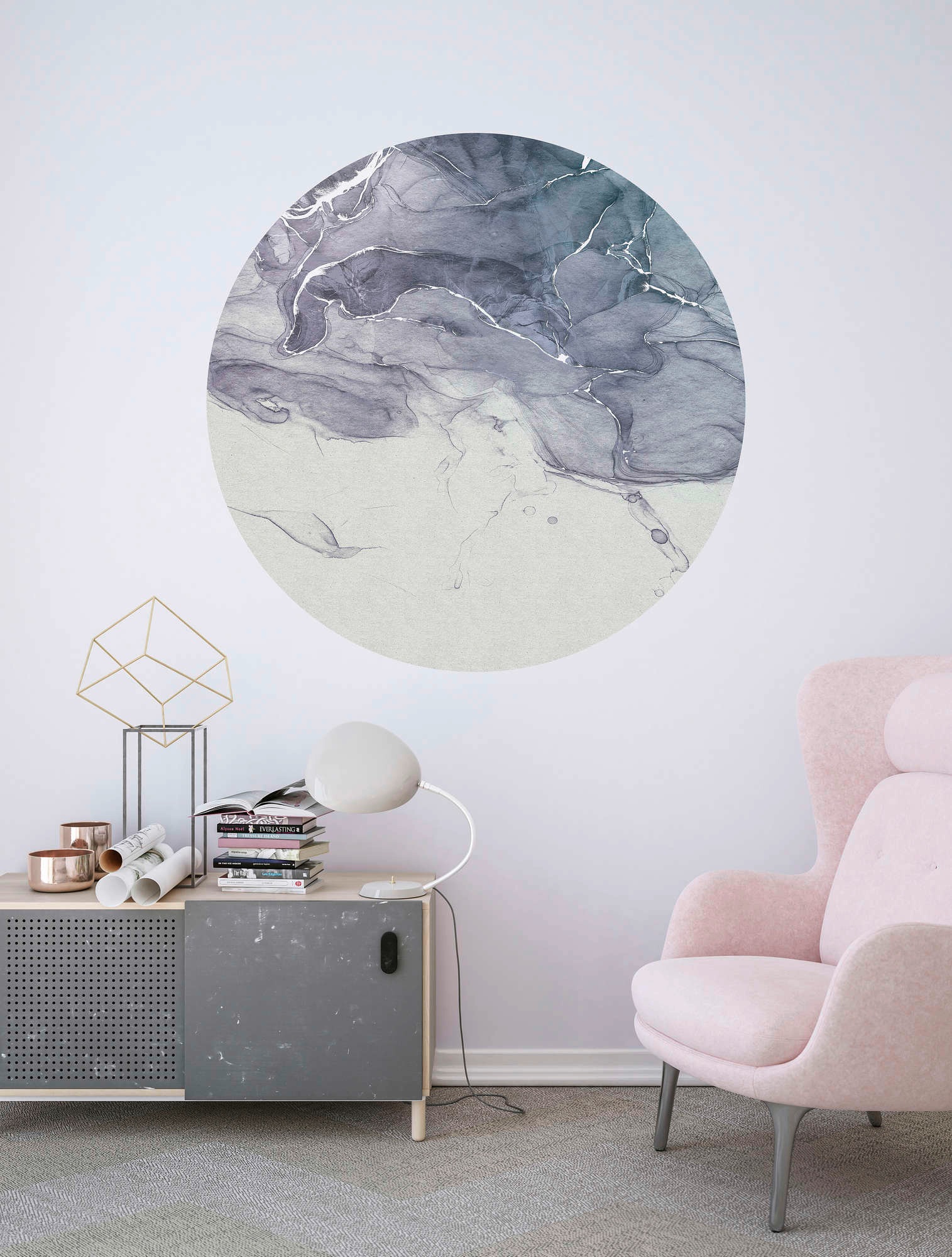 Komar Vliestapete »Vlies selbstklebend - Fabled INK - Größe 125 x 125 cm«, bedruckt, Wohnzimmer, Schlafzimmer
