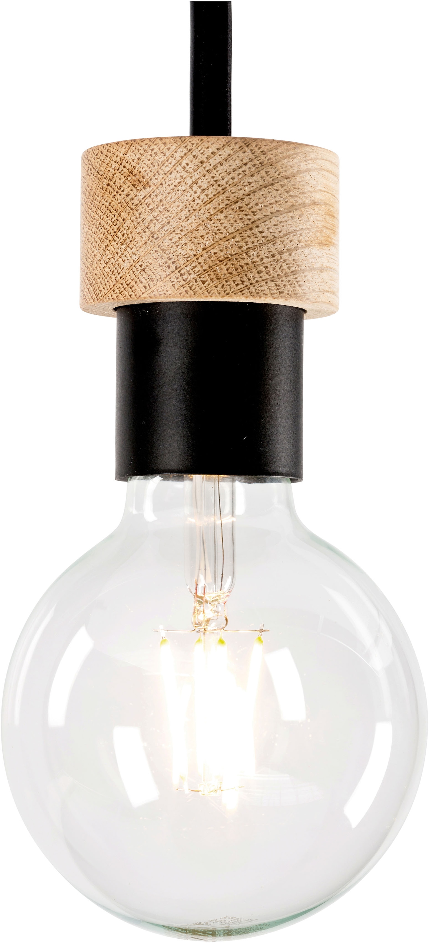 BRITOP LIGHTING Deckenleuchte »CHANDELLE«, 1 flammig, Leuchtmittel E27 | Leuchtmittel wechselbar-ohne Leuchtmittel, Naturprodukt aus Eichenholz