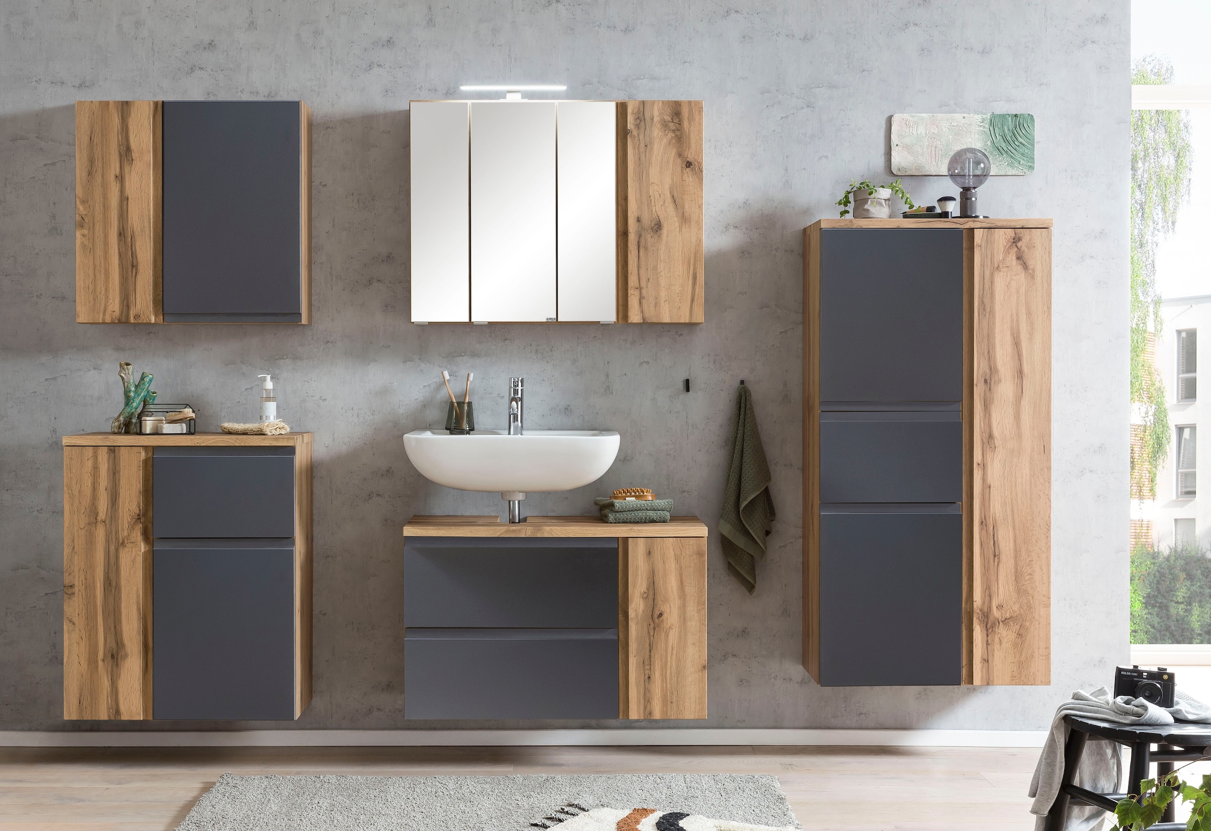 welltime Badmöbel-Set »Sölden« 2 Stk. tlg.