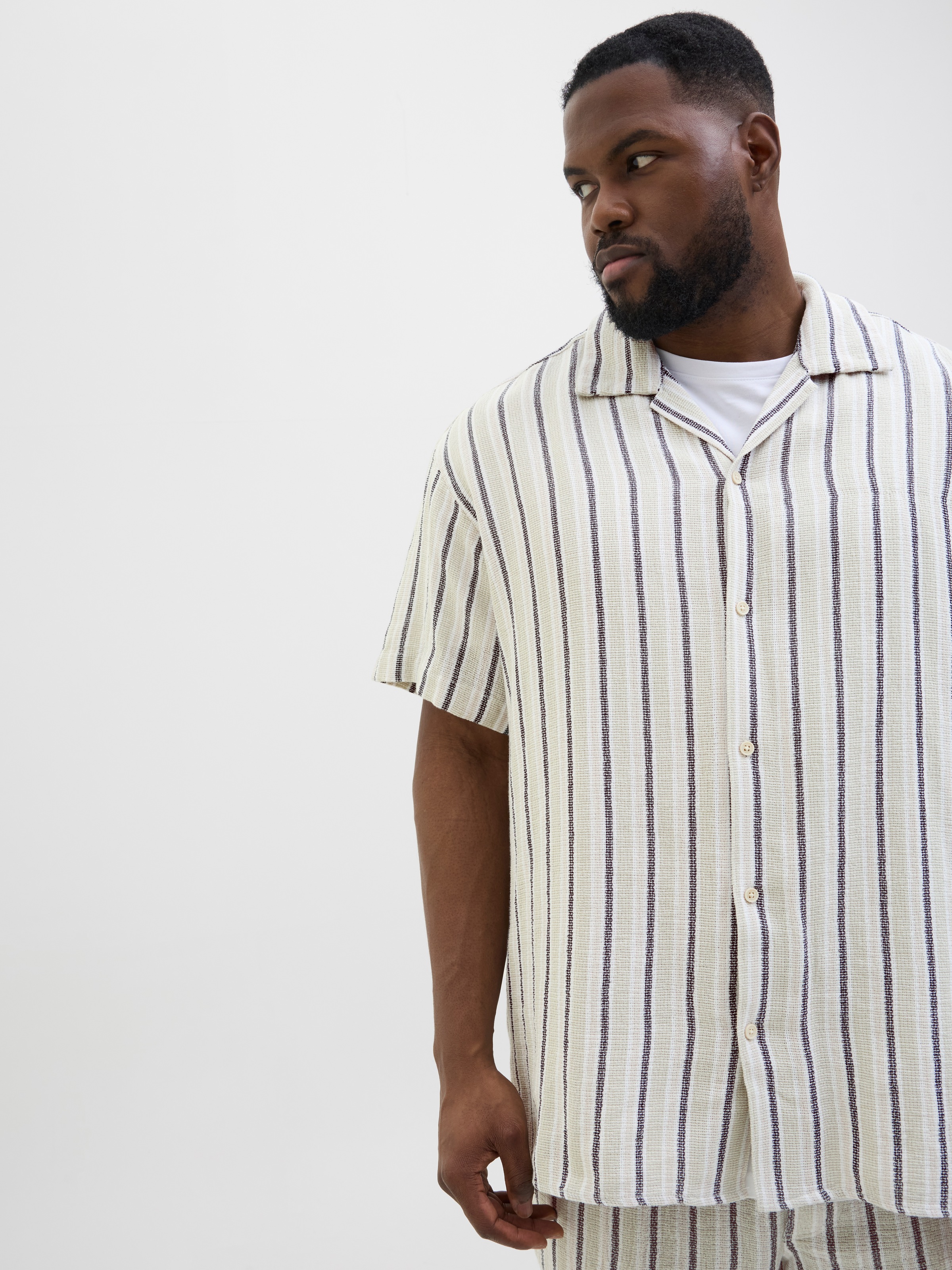 Jack & Jones PlusSize Kurzarmhemd »JORCOBA STRIPE RESORT SHIRT SS SN PLS«