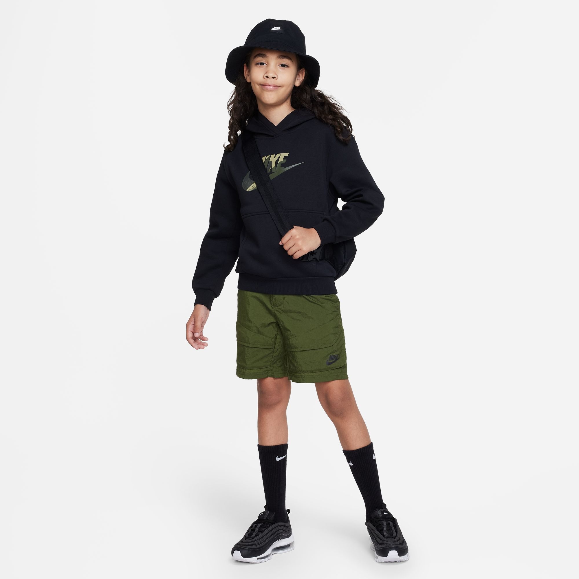 Nike Sportswear Kapuzensweatshirt »CLUB FLEECE BIG KIDS' GRAPHIC HOODIE«