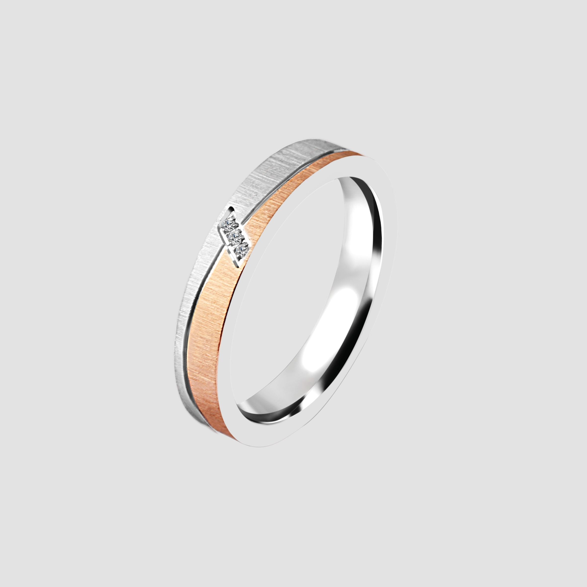 Adelia´s Fingerring »Damen Ring aus Edelstahl mit Strass Steinchen«