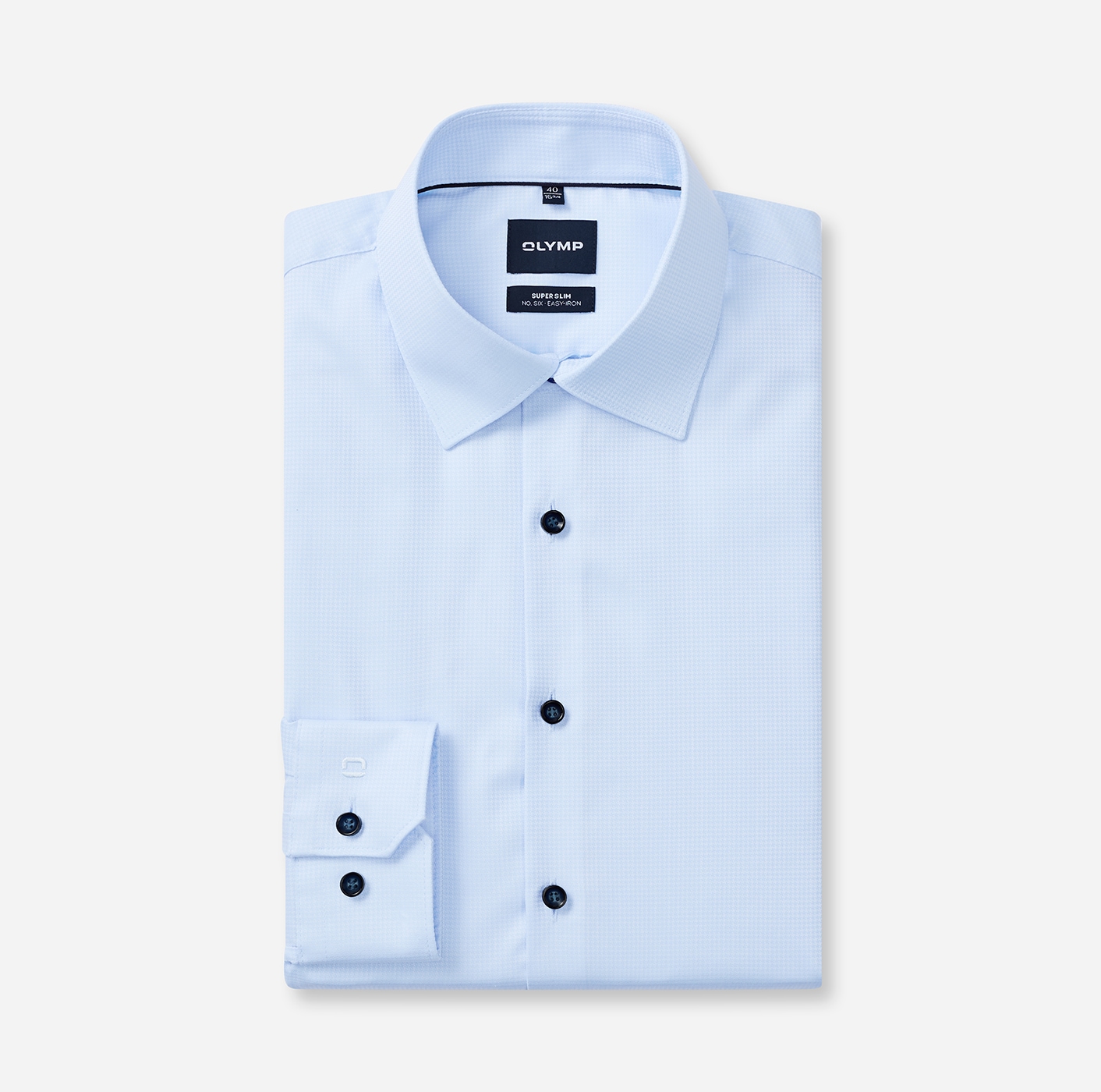 OLYMP Langarmhemd »No. Six« Businesshemd, Kentkragen, Super Slim