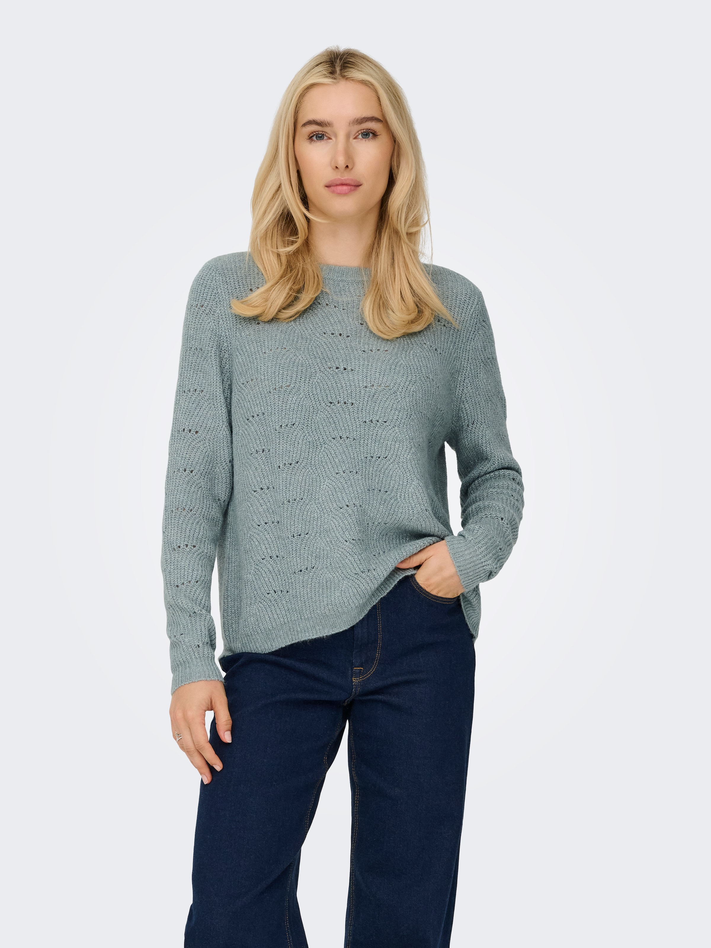 ONLY Rundhalspullover »ONLLOLLI L/S PULLOVER KNT NOOS«