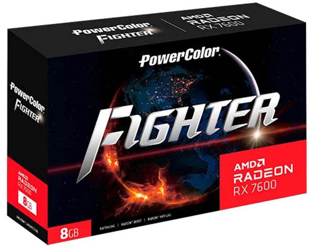 PowerColor Grafikkarte »RX 7600 Fighter 8 GB« 8 GB GDDR6
