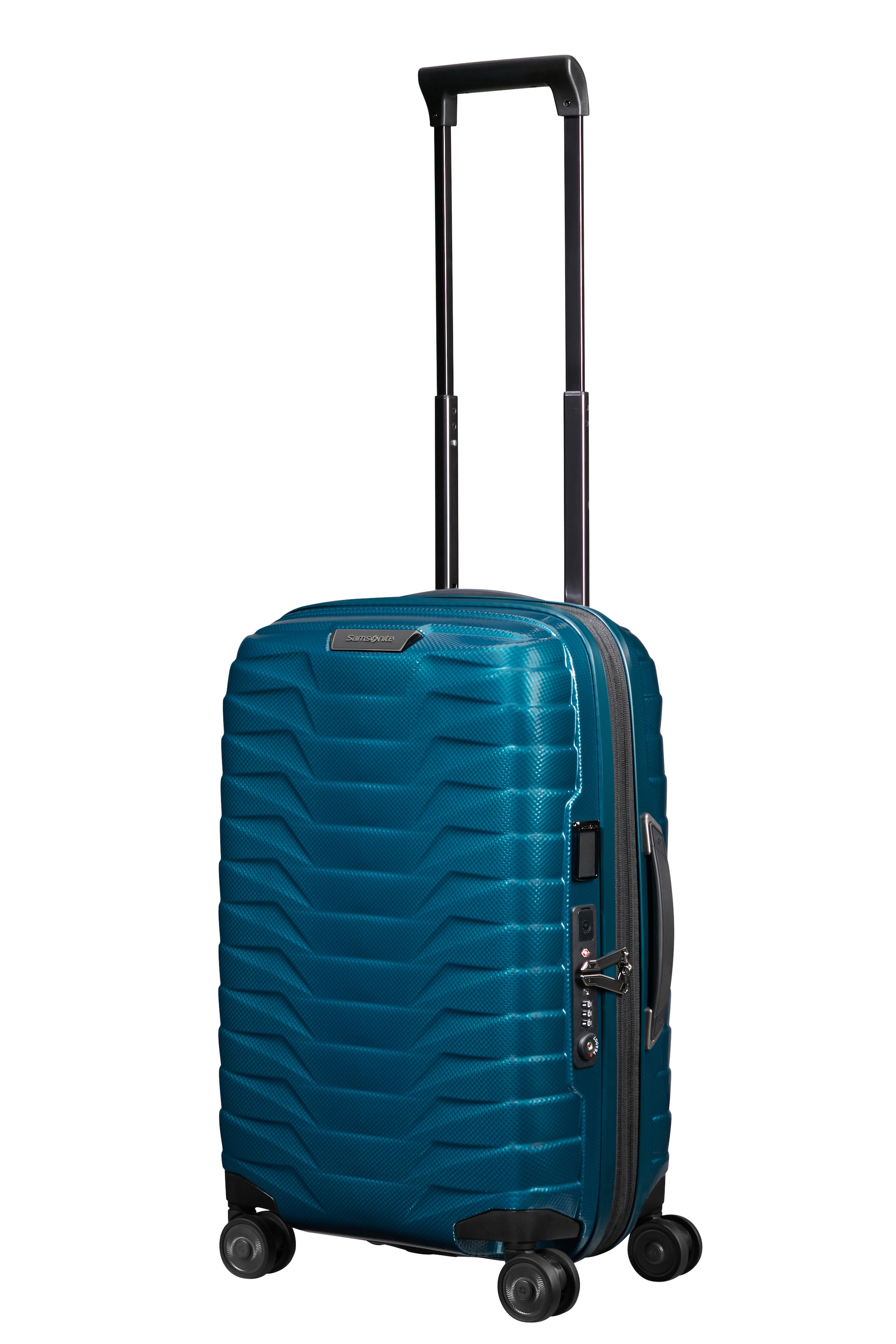 Samsonite Hartschalen-Trolley »PROXIS, verschiedene Größen und Farben« 38 l 4 Rollen arretierbares und versenkbares Druckknopf-Trolleysystem