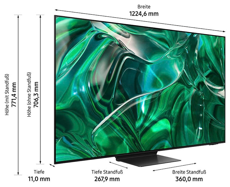 Samsung OLED-Fernseher »GQ55S95CAT«, 4K Ultra HD, Smart-TV, Neural Quantum Prozessor 4K,Infinity One Design,Gaming Hub