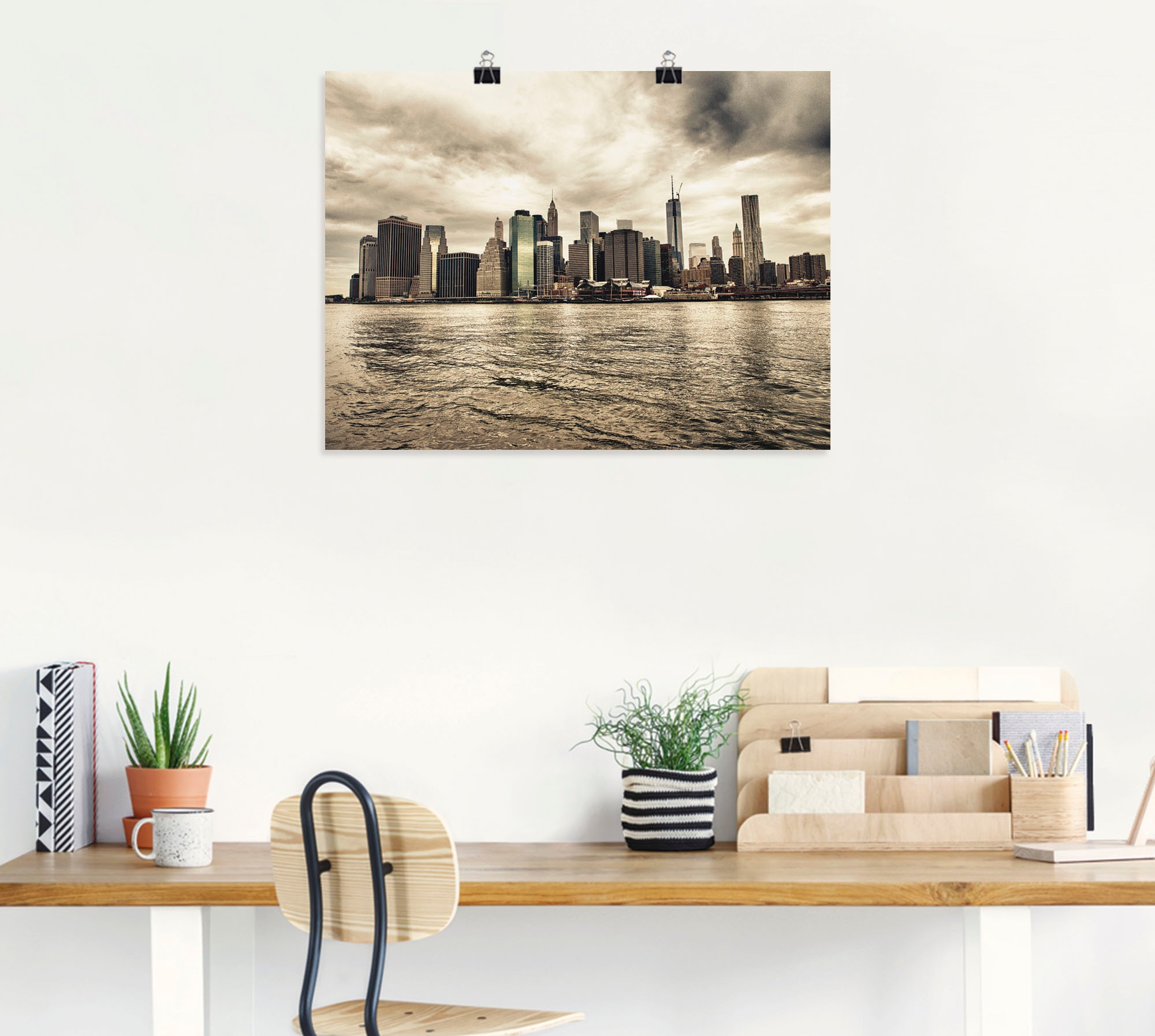 Artland Wandbild »Lower Manhattan Skyline«, Amerika, (1 St.), als Leinwandbild, Poster in verschied. Größen