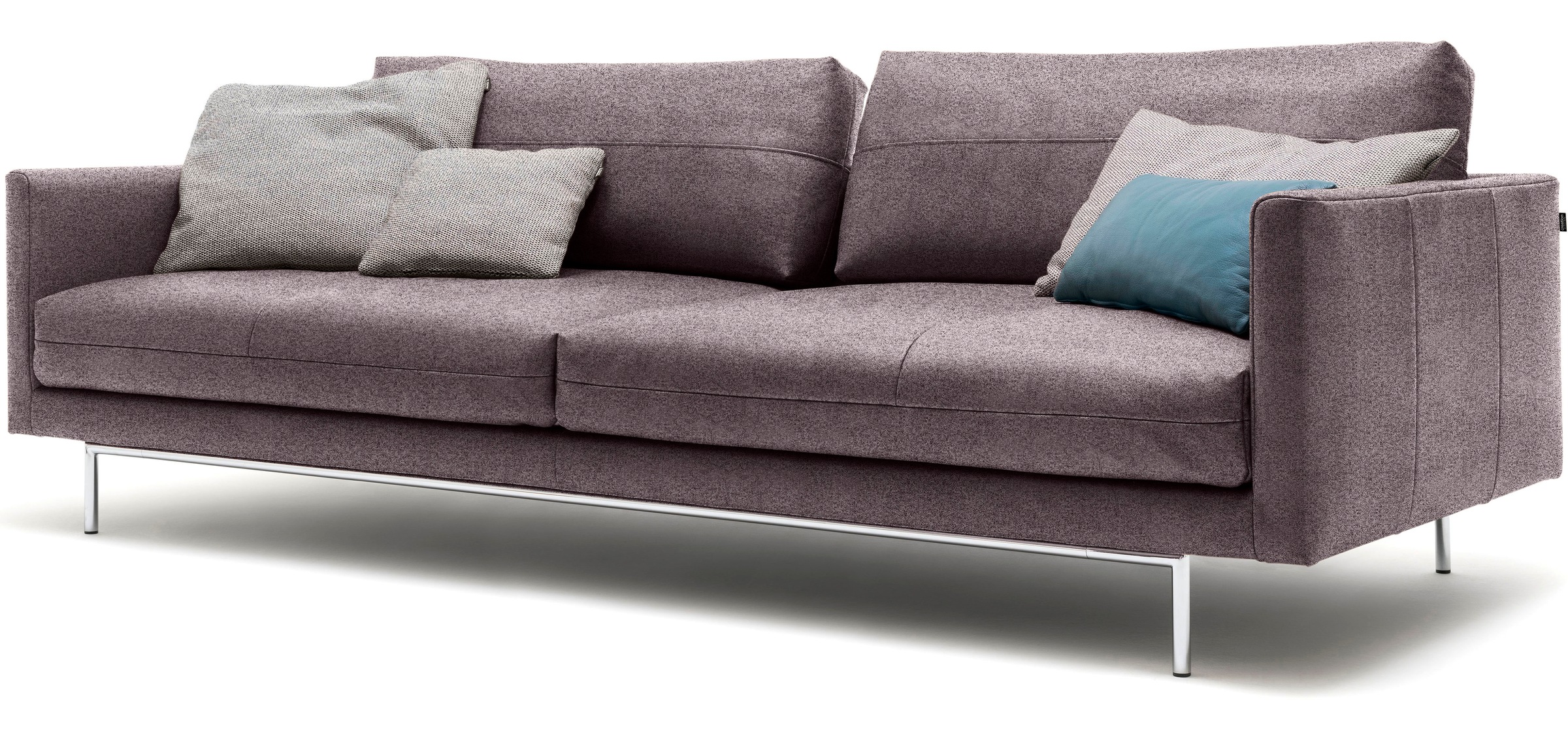 Creation BY ROLF BENZ 3,5-Sitzer »CR.414, Designsofa, edles Sofa, Loungesofa, Ledersofa, klares Design«, aus Leder oder Chenille, erstklassiger Sitzkomfort, legere Polsterung