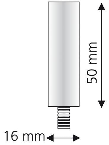 Liedeco Deckenträgerverlängerung »Power«, (1 St.), für Gardinenstangen Ø 20 mm