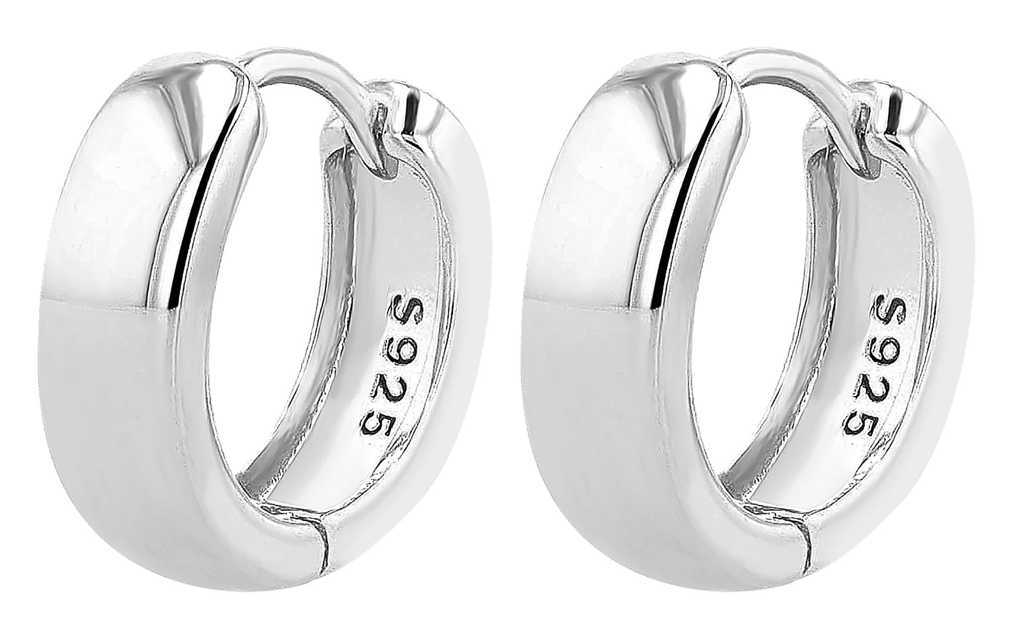 Adelia´s Paar Creolen »Damen Ohrringe ¿ Klappcreole aus 925 Silber«