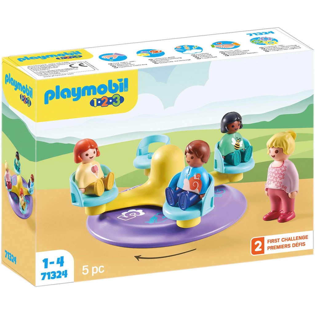 Playmobil® Konstruktions-Spielset »Zahlenkarussell (71324), Playmobil 1-2-3«, (5 St.)