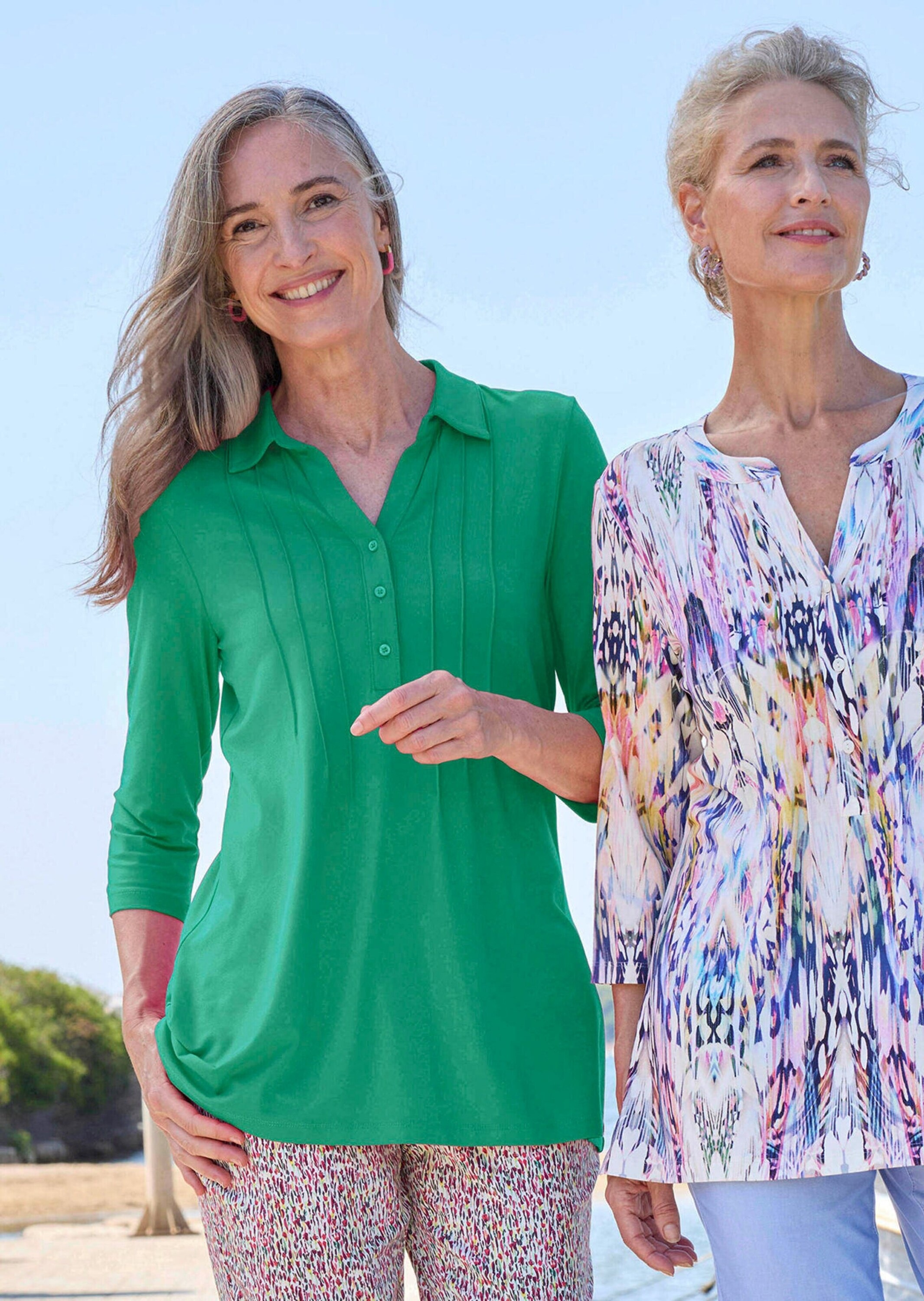 GOLDNER Tunika »Elegantes Blusenshirt mit Biesen« stretchbequeme Jerseyqualität