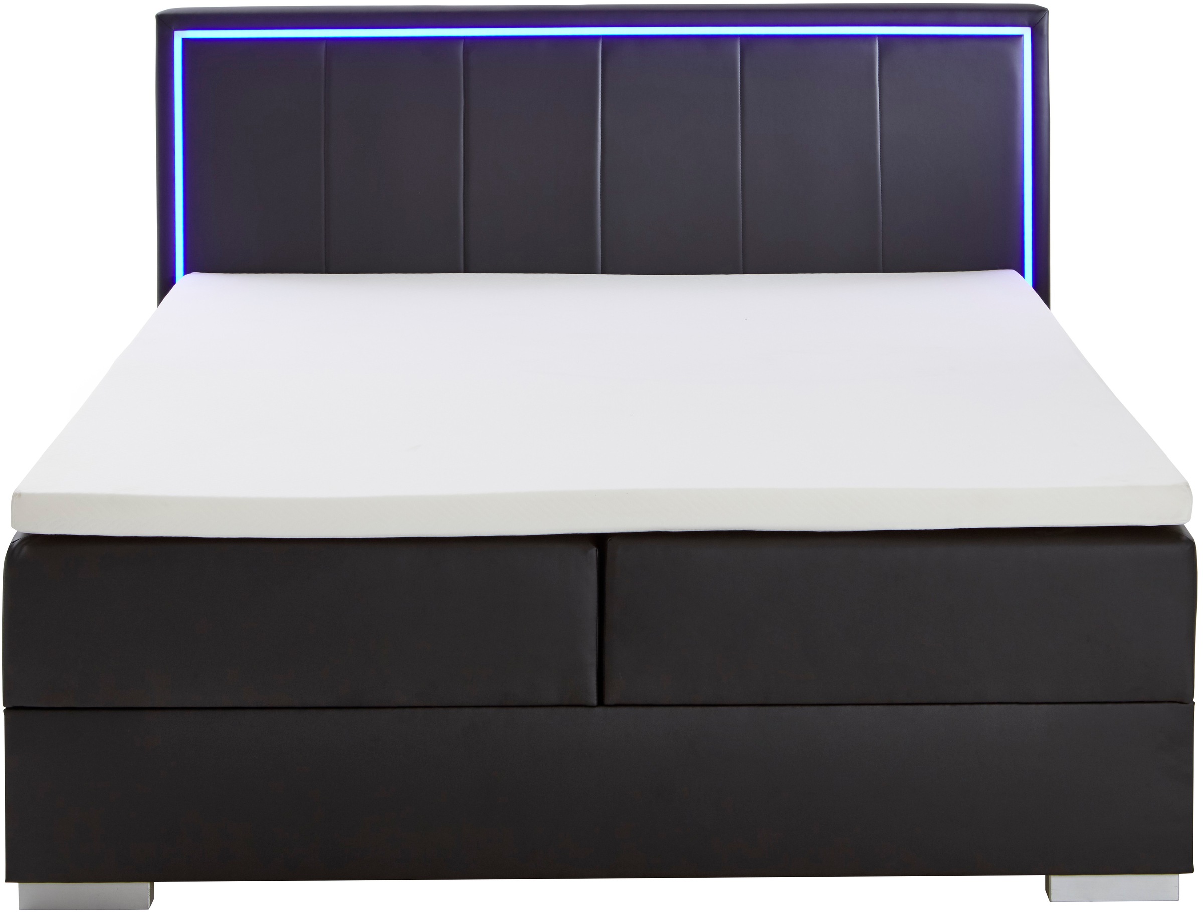 meise.möbel Boxbett »Colorado«, inkl. LED-Beleuchtung im Kopfteil, Bettkasten und Topper