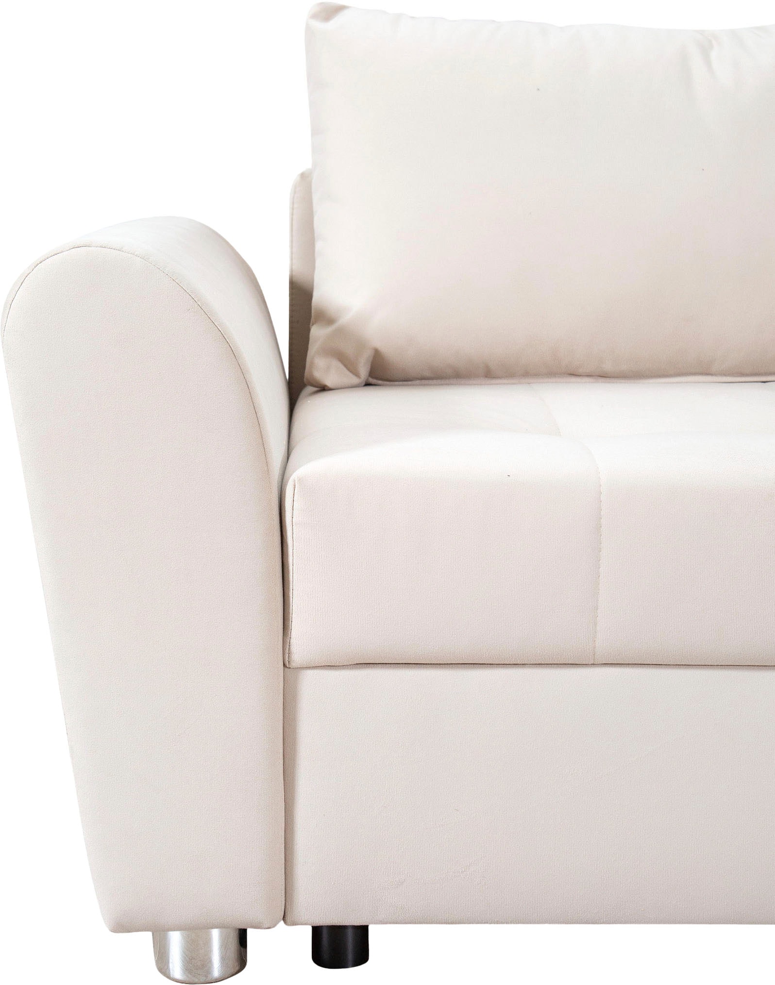 COLLECTION AB Ecksofa, Ecksofa,Bettfunktion,Bettkasten,Bonnelfederkern, Rückenkissen