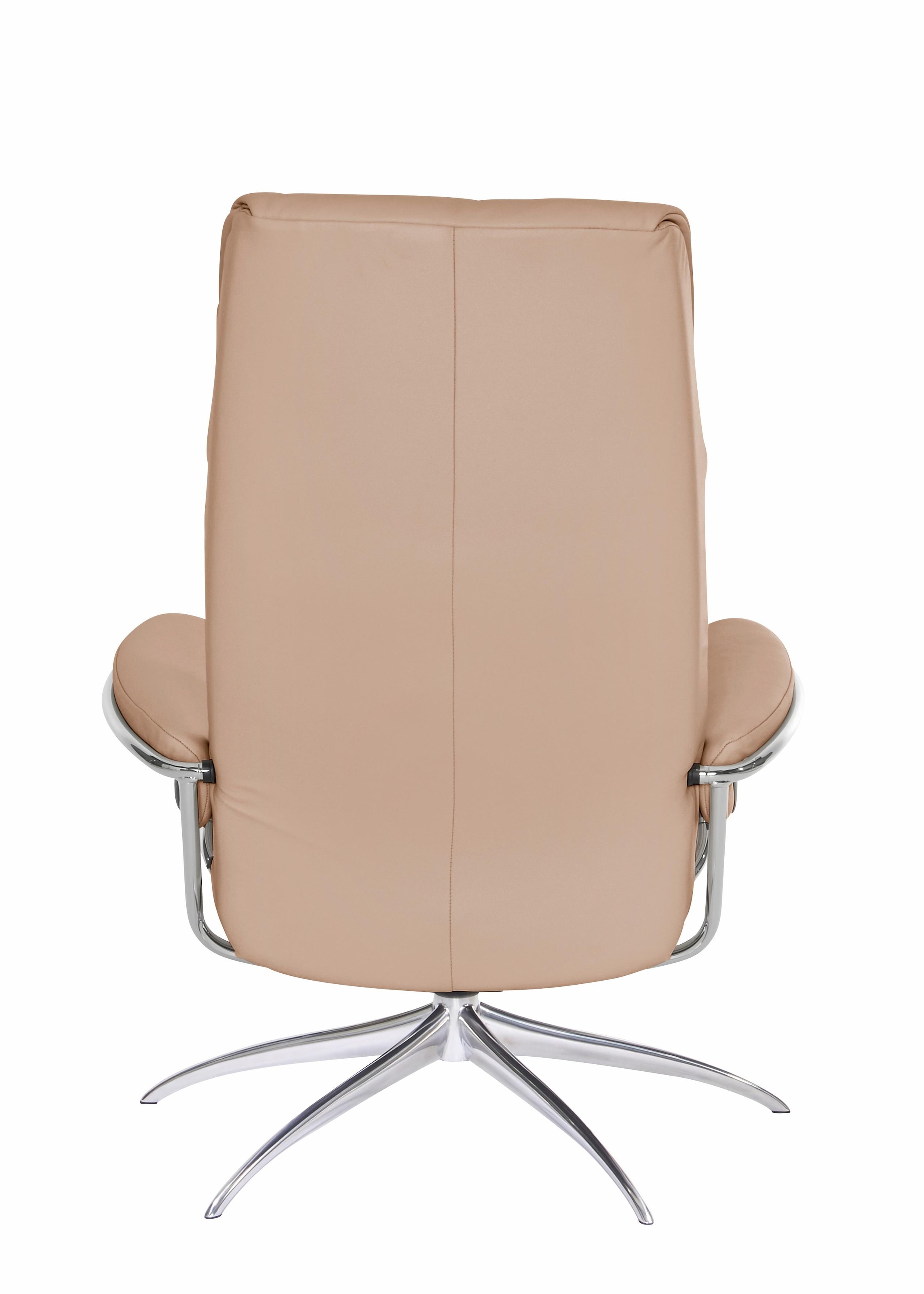 Stressless® Relaxsessel »London«, (Set, Relaxsessel mit Hocker), mit Hocker, High Back, mit Star Base, Gestell Chrom