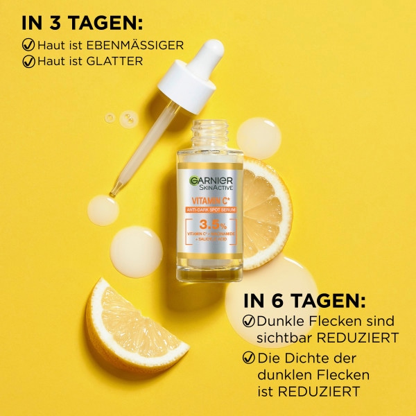 GARNIER Gesichtsserum »SkinActive Vitamin C«, mit hoher Wirksamkeit