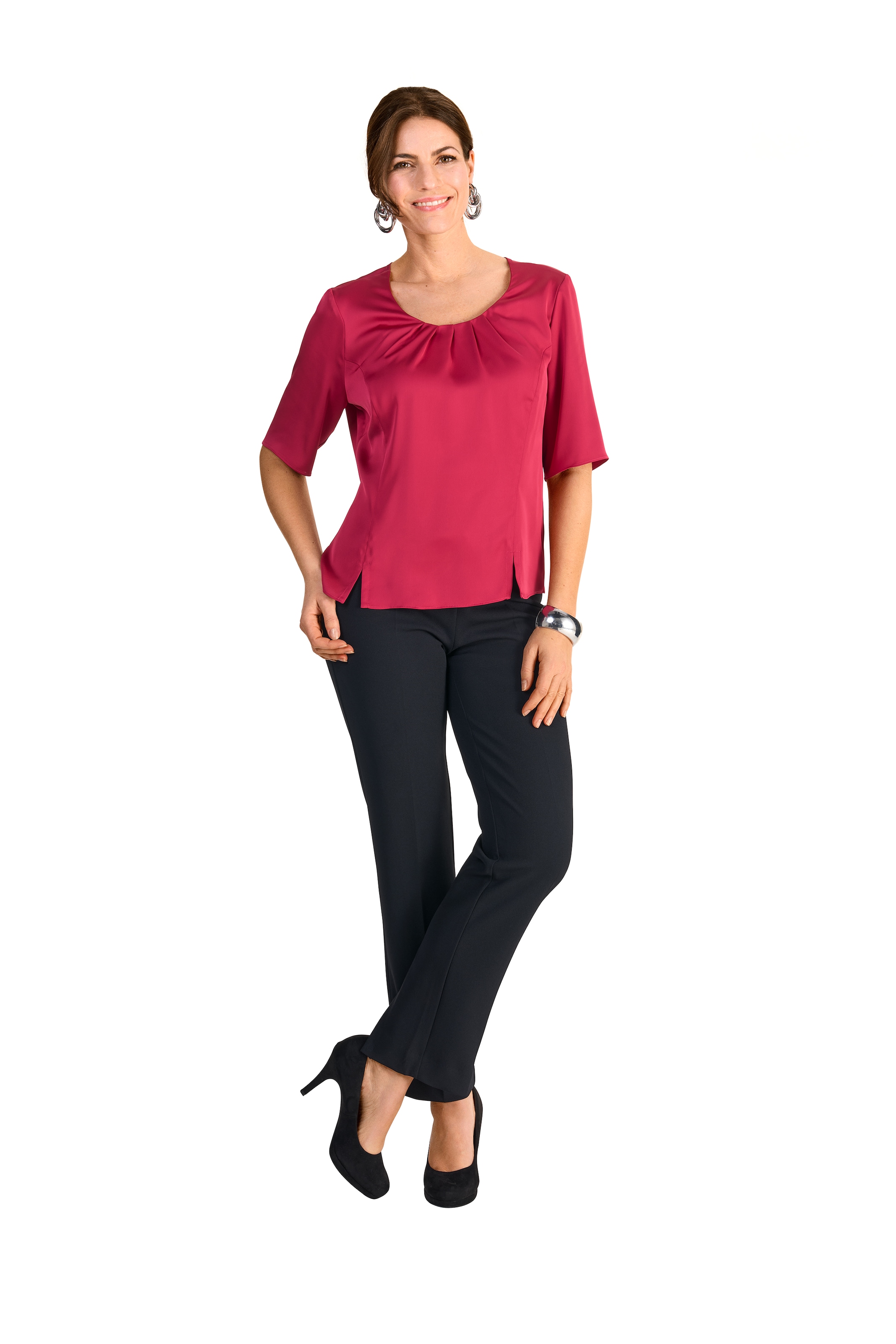 HERMANN LANGE Collection Blusenshirt, mit Raffung