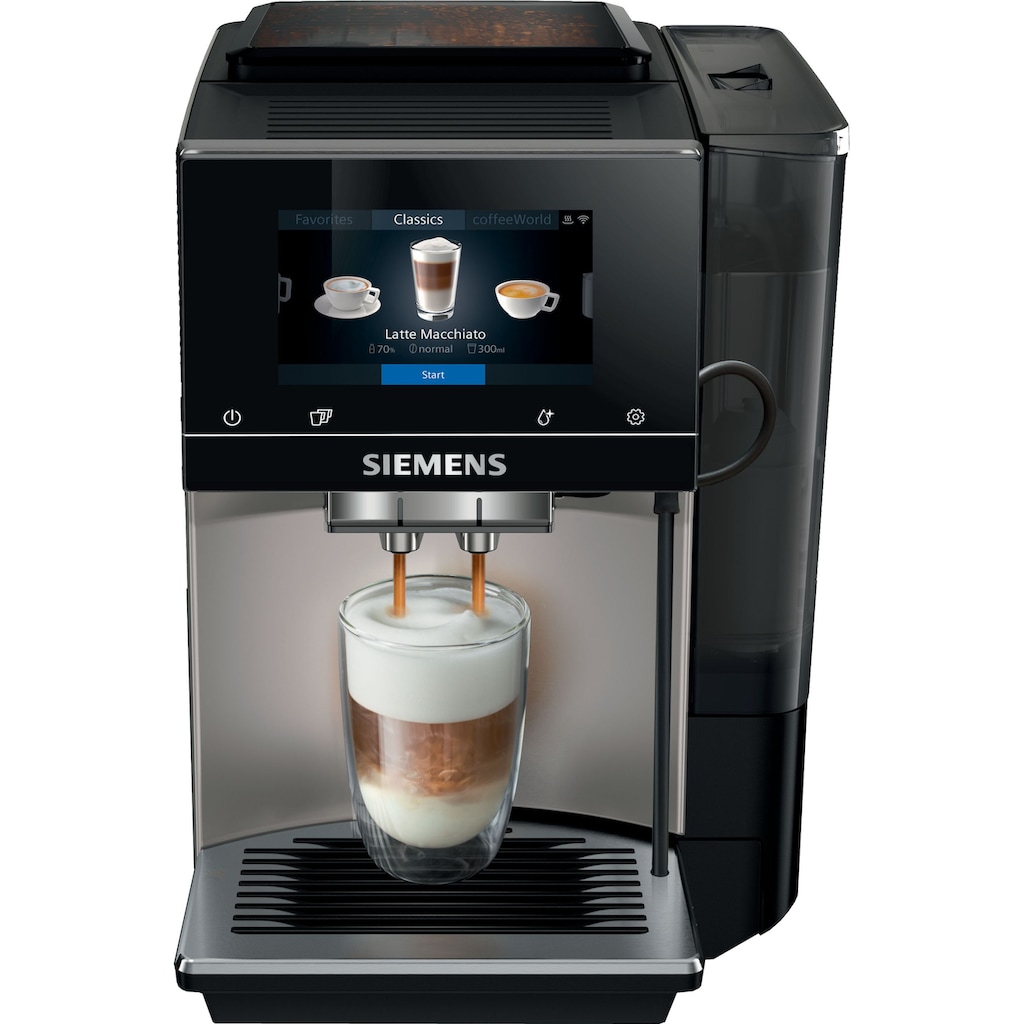 SIEMENS Kaffeevollautomat »EQ.700 classic TP705D01«, intuitives Full-Touch-Display, automatische Milchsystem-Reinigung