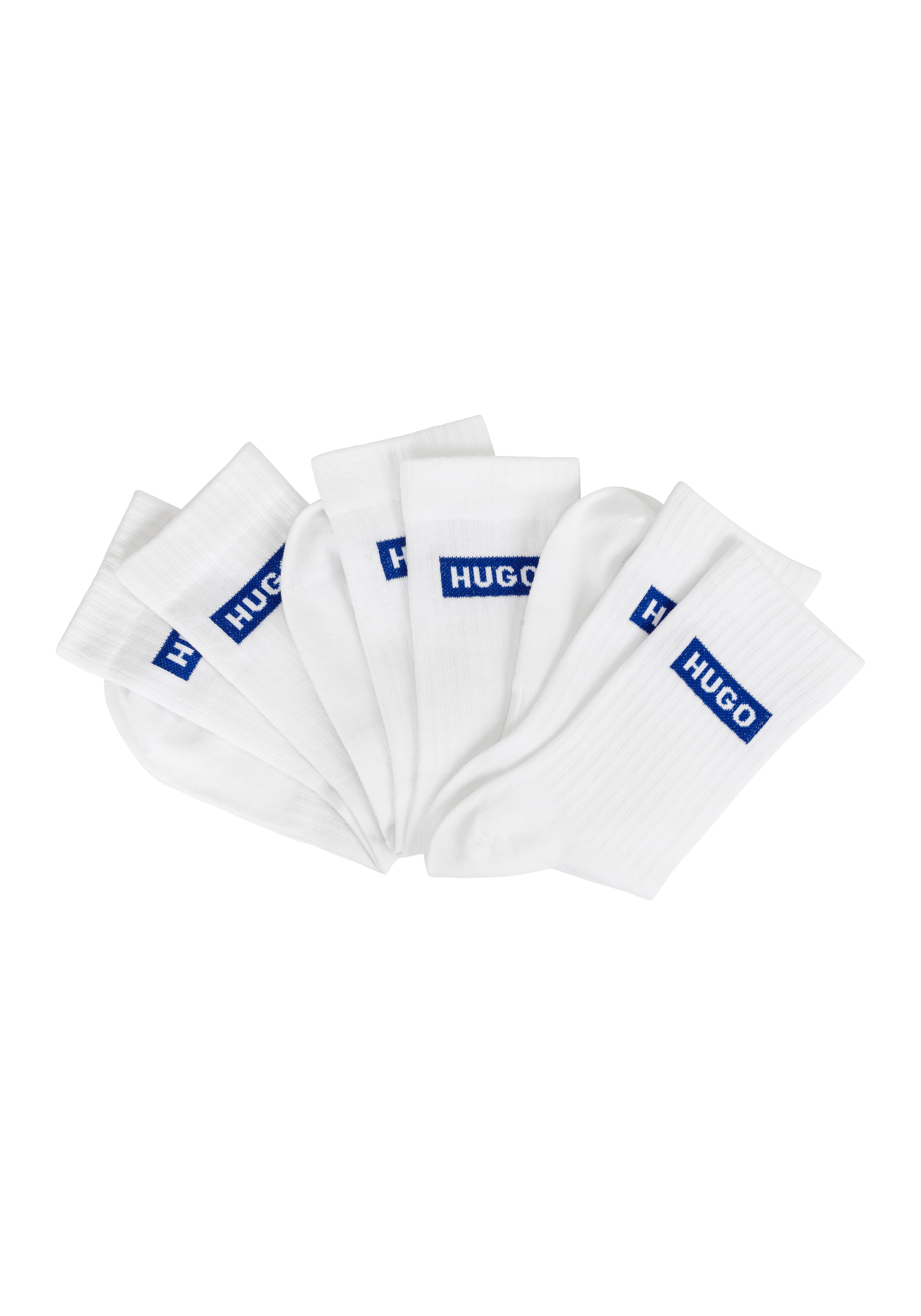 HUGO Blue Socken »3P QS BLUE LOGO CC«, (3 Paar), Unisex Sportsocken