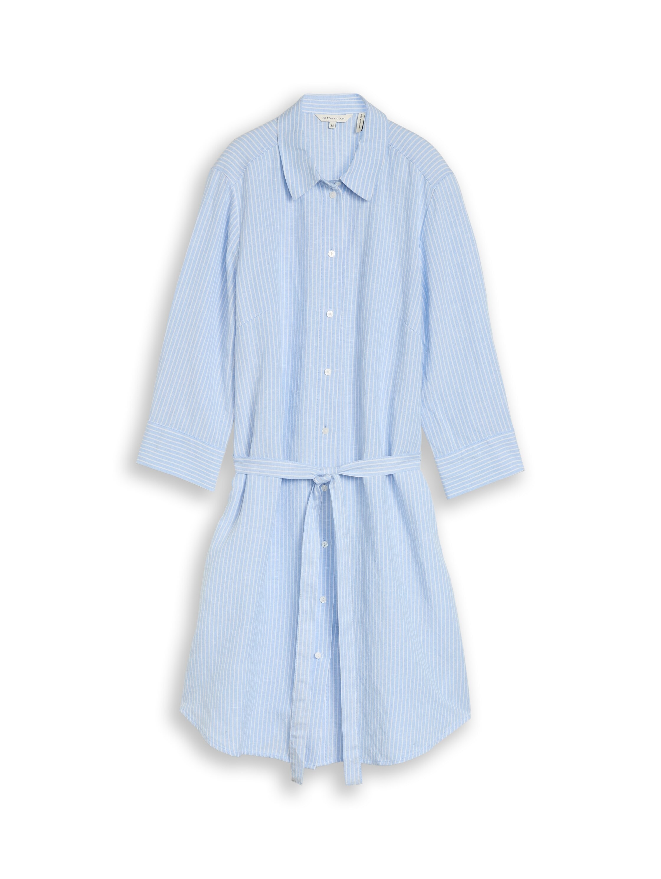 TOM TAILOR Sommerkleid Ohne Taschen Sommerkleid im Streifen-Design