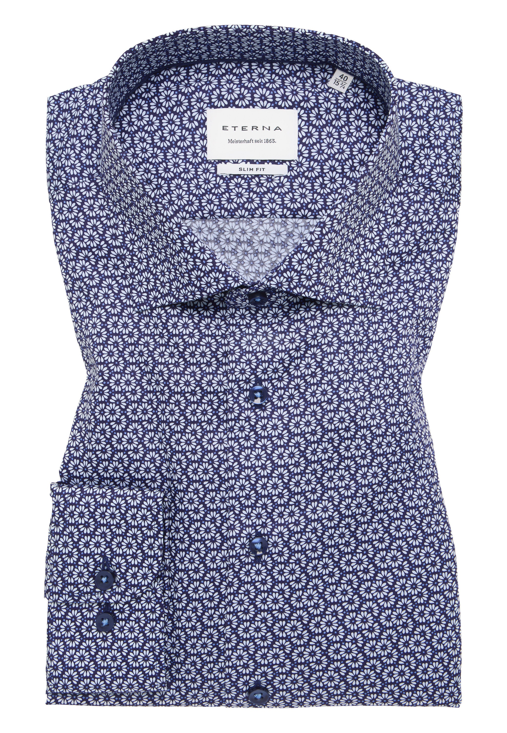 Eterna Langarmhemd »SLIM FIT«, NON IRON (bügelfrei)