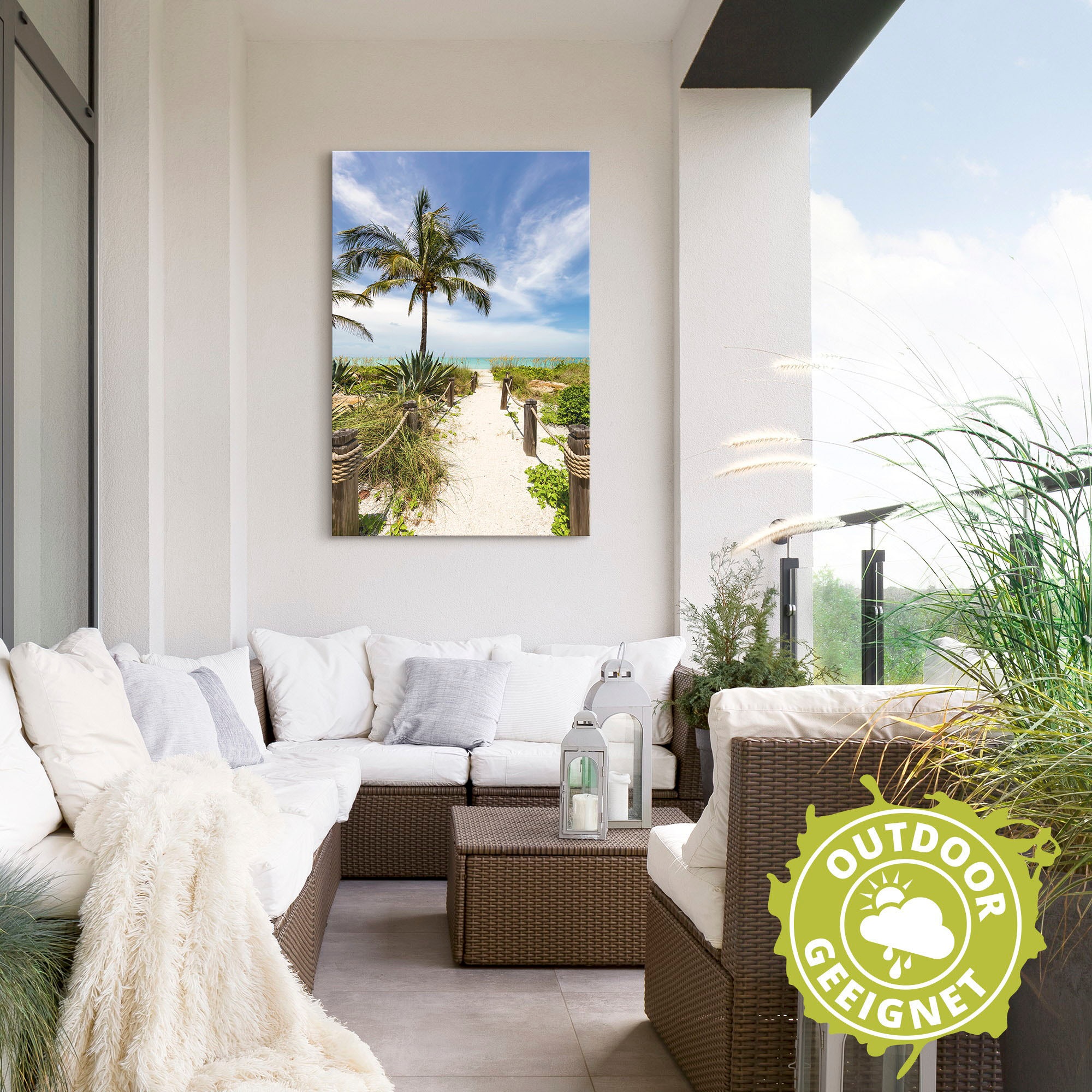Artland Wandbild »Weg zum Strand II«, Strandbilder, (1 St.), als Alubild, Outdoorbild, Poster, Wandaufkleber in verschied. Größen