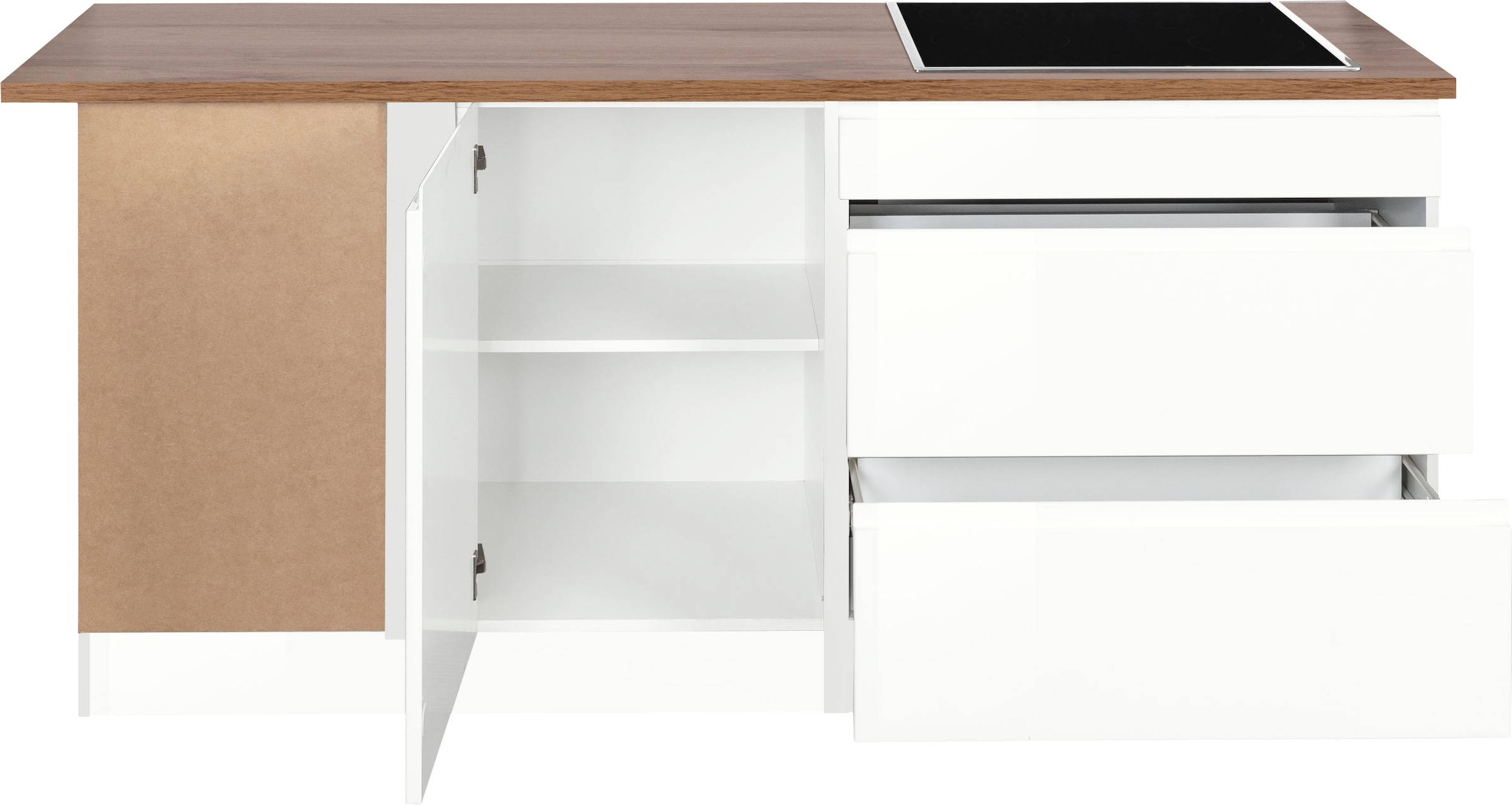 KOCHSTATION Winkelküche »KS-Virginia« Stellbreite 290/190 cm cm, wahlweise mit Induktion