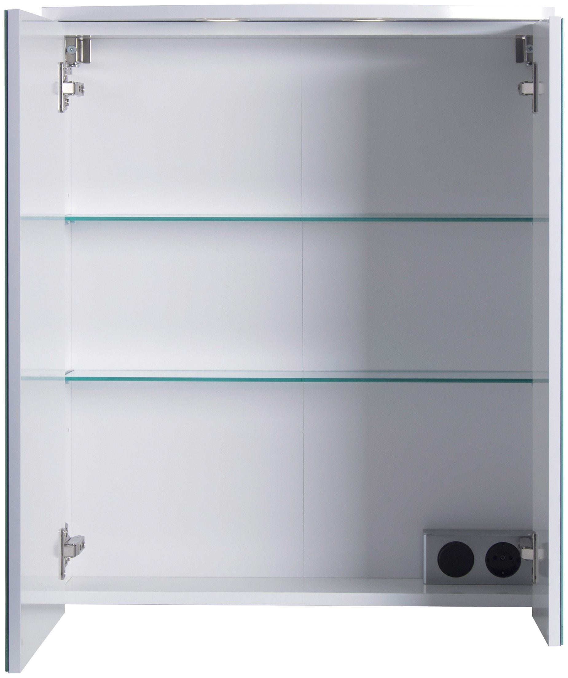 2-türig, Schalter-/Steckdosenbox Spiegelschrank 60 »Verona«, LED- Breite cm, kaufen Einbaustrahler, Schildmeyer bei OTTO 2