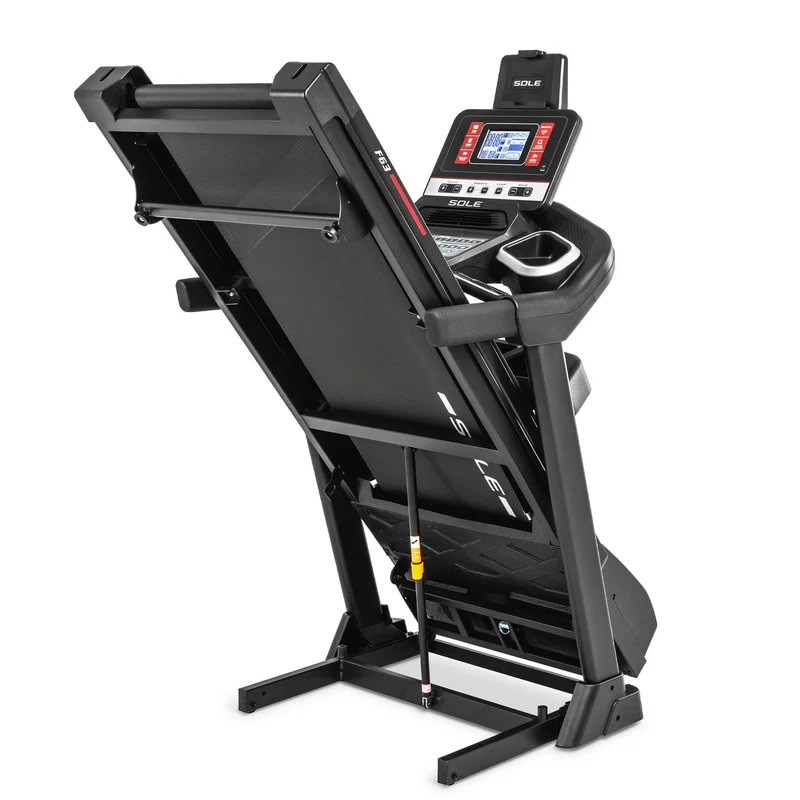SOLE Fitness Laufband »Sole Fitness Laufband F63 – 3 PS Dauerleistung, 20 km/h, klappbar« Cushion Flex Whisper Deck – bis zu 40 % weniger Gelenkbelastung