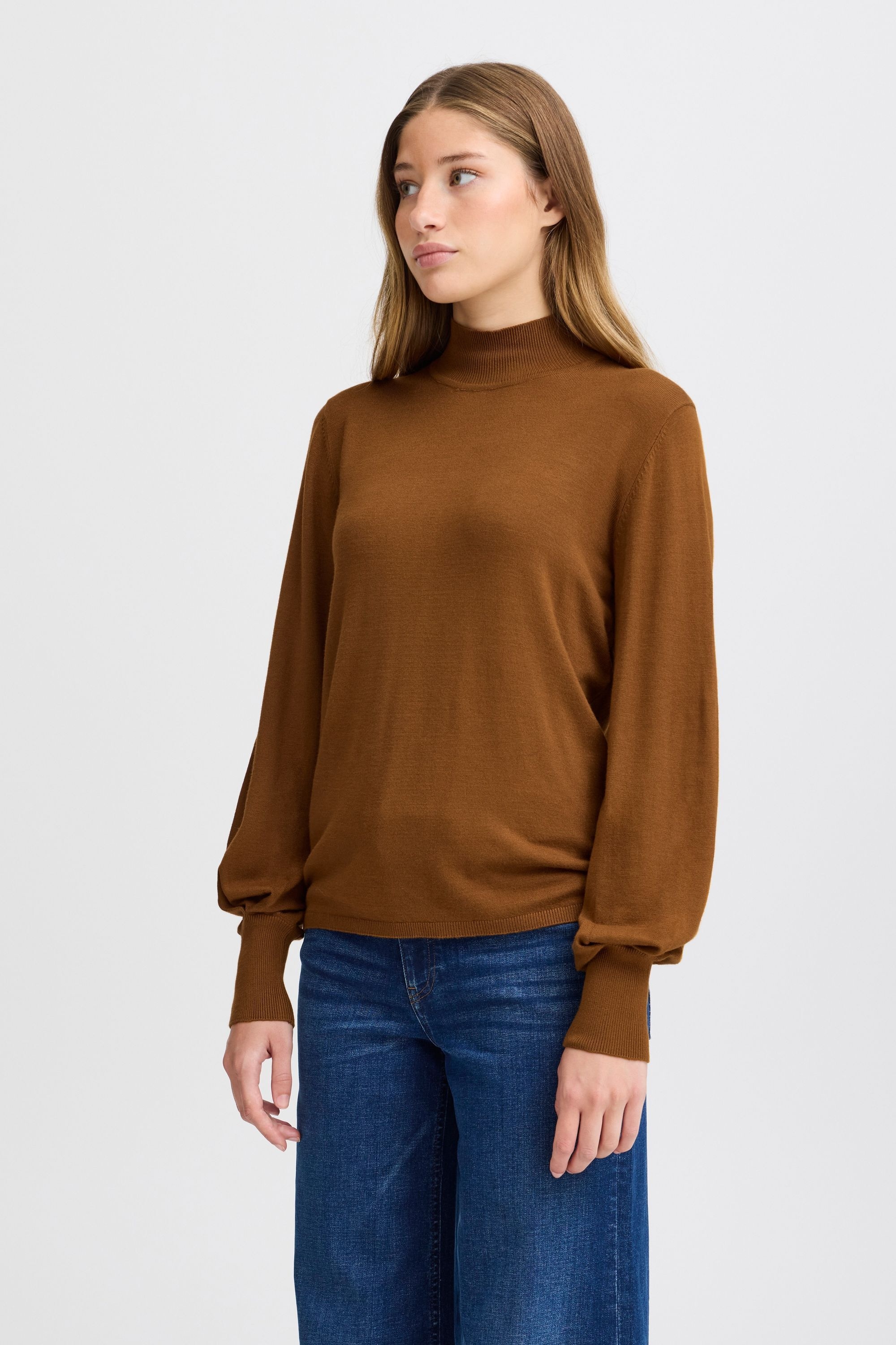 Ichi Strickfleece-Pullover »Strickpullover IHMAFA TURTLE LS«