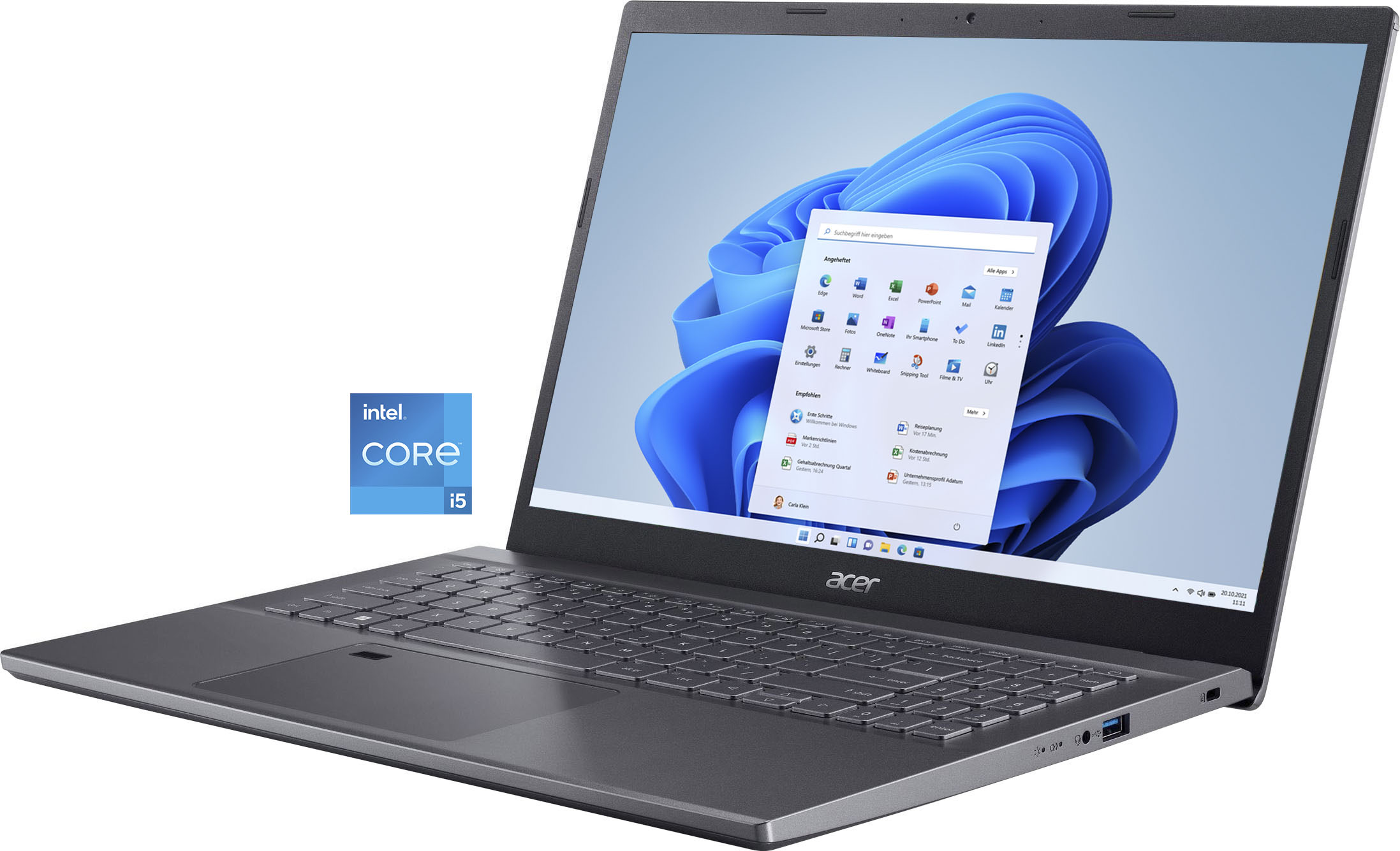 Notebook Core UHD SSD jetzt OTTO GB »A515-57-53QH«, / Graphics, Intel, 39,62 512 i5, Zoll, 15,6 cm, bei Acer
