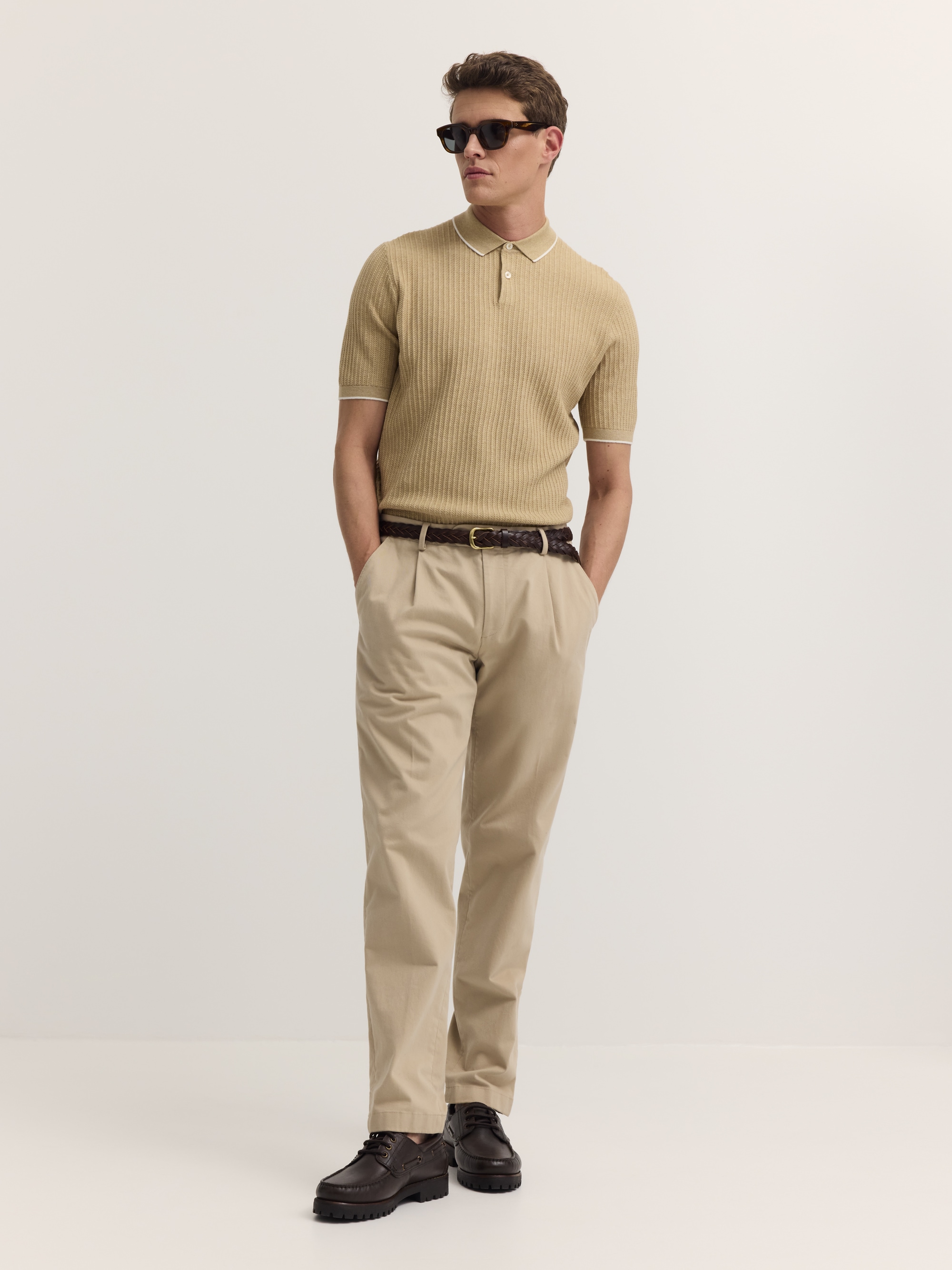 bugatti Poloshirt »kurzarm« gestrickt in Regular Fit