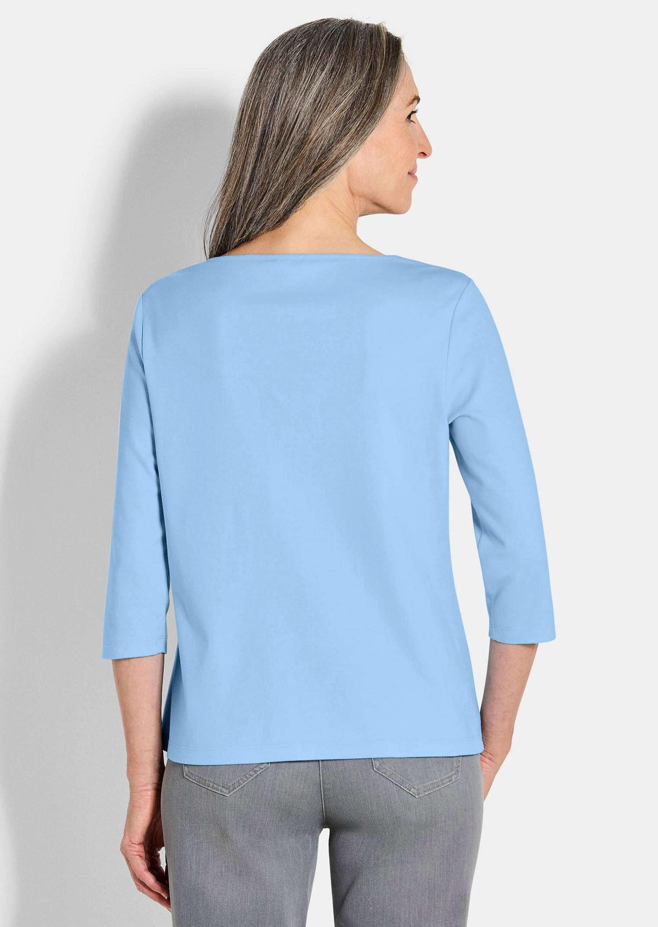 GOLDNER Kurzarmshirt »Kurzgröße Basic-Shirt aus Interlock-Jersey«