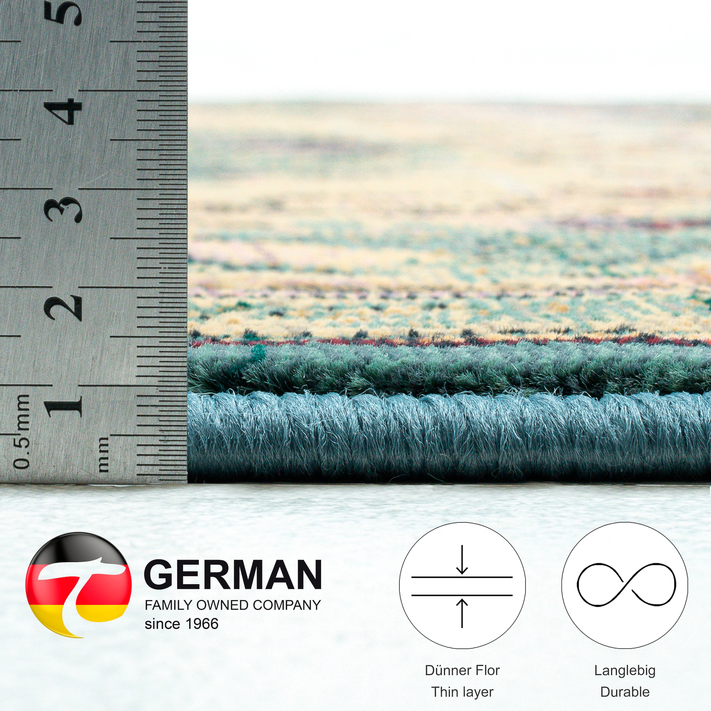 THEKO Teppich »Gabiro 72«, rechteckig, 10 mm Höhe, Orient-Optik, Vintage Design, ideal im Wohnzimmer & Schlafzimmer