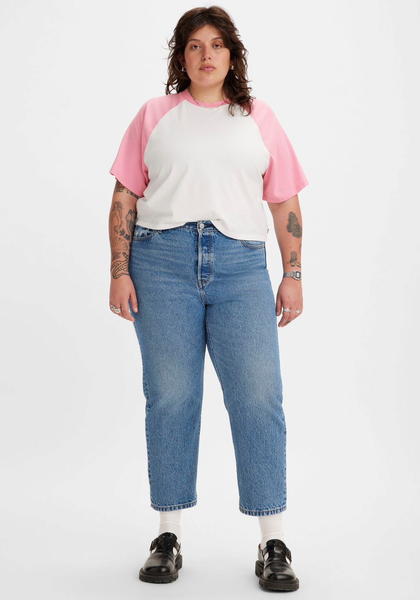 Levi's® Plus 7/8-Jeans »501® CROP«, in klassischer Leibhöhe