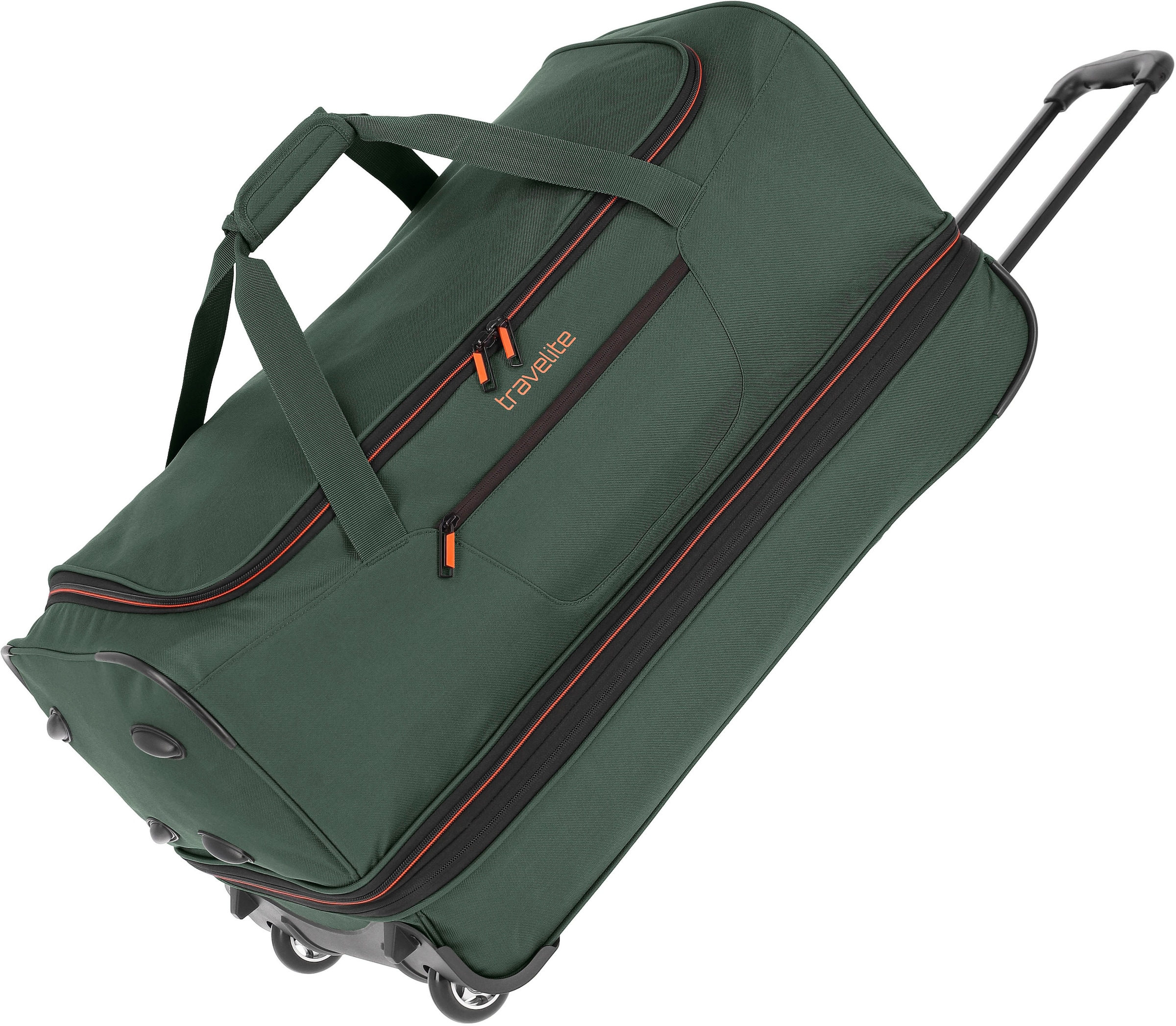 Reisetasche »Basics, 70 cm, dunkelgrün«, Duffle Bag Sporttasche mit Trolleyfunktion...