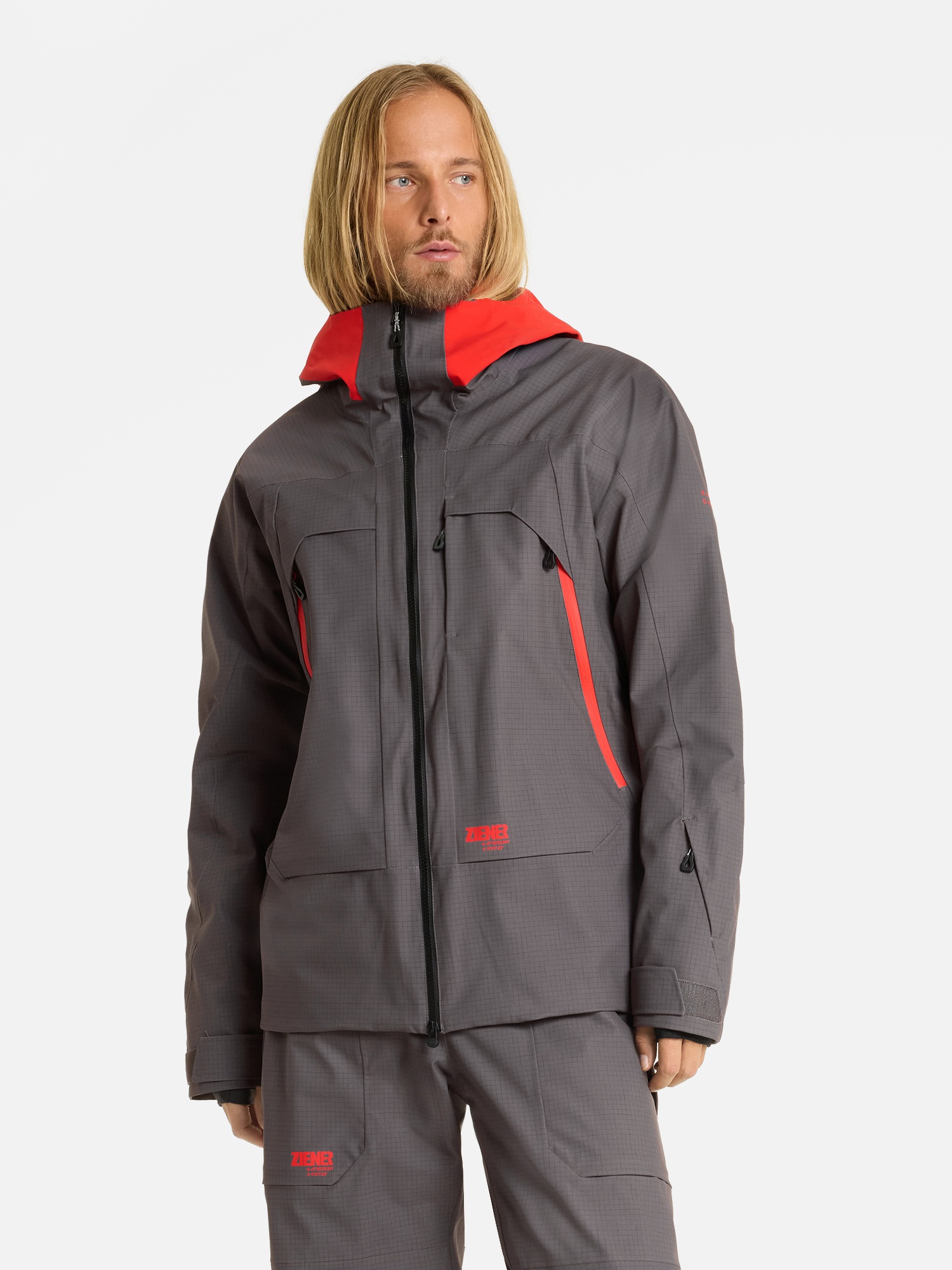 Ziener Skijacke »RAFINO-Z AQUASHIELD® HERREN« wasser- u. winddicht, atmungsaktiv, unwattiert, Innenfutter aus Wolle